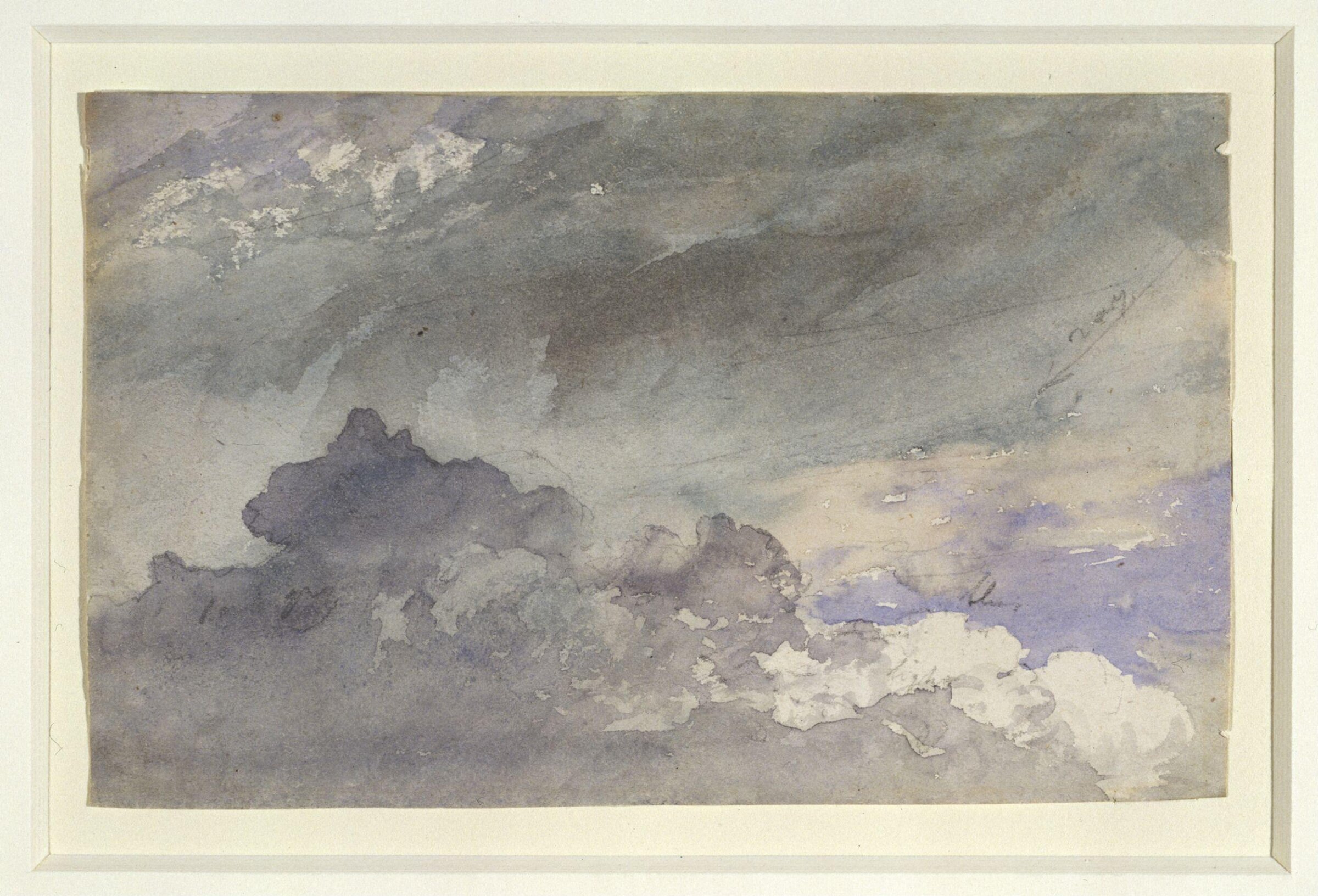 Cloud study, Thomas Lindsay, ca. 1830s