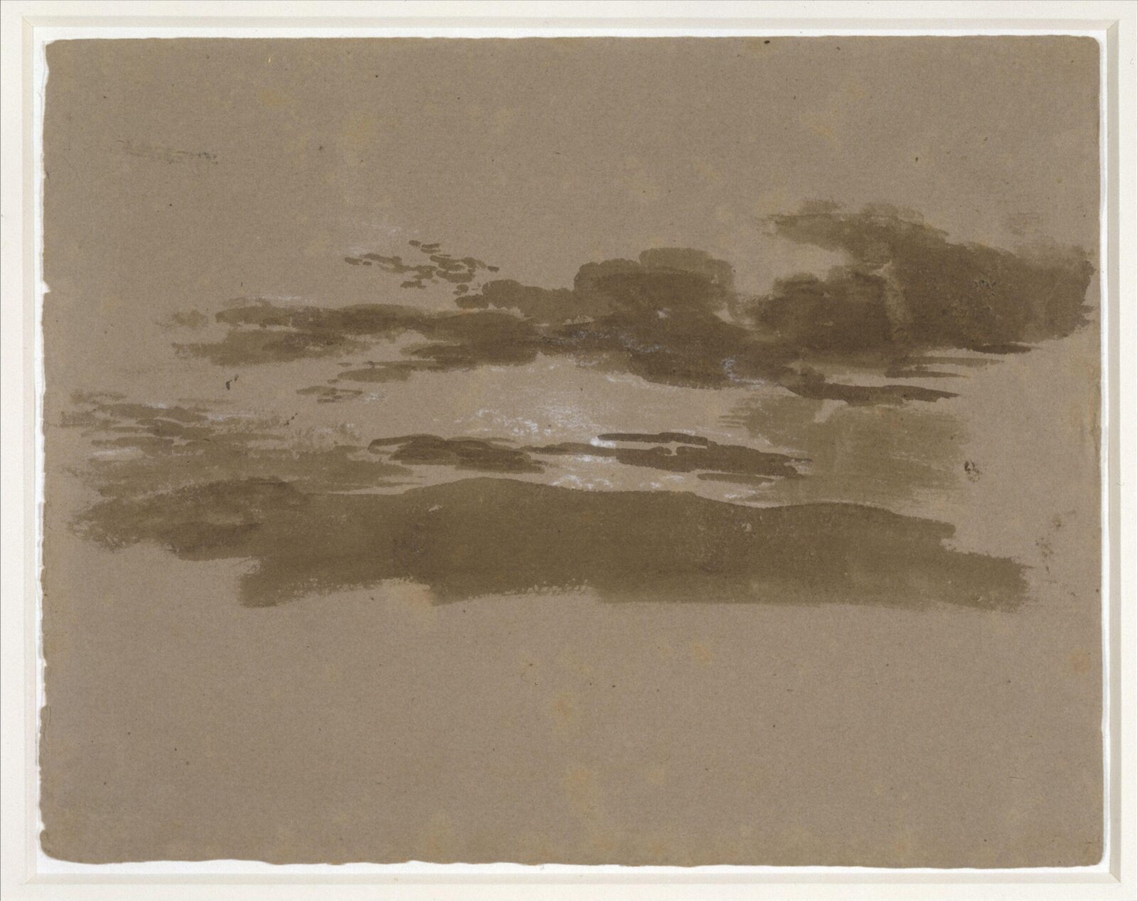 Cloud study, Thomas Tudor, ca. 1820