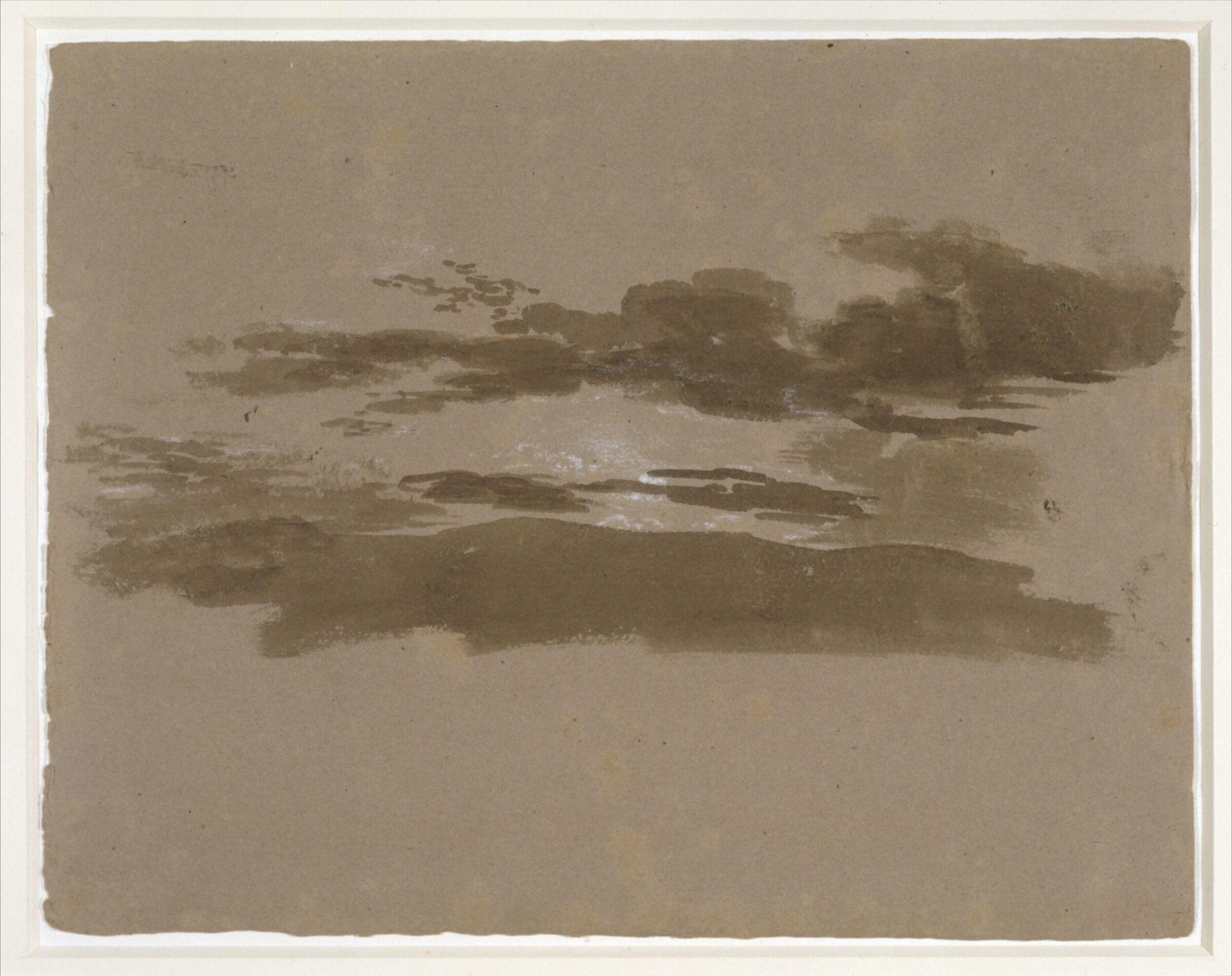 Cloud study, Thomas Tudor, ca. 1820
