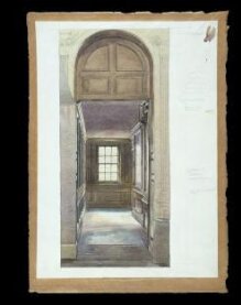 A panelled passage-way, Geffrye's Museum, Shoreditch thumbnail 1
