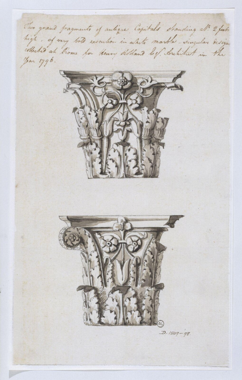 Drawing, Charles Heathcote Tatham, 1794-1796