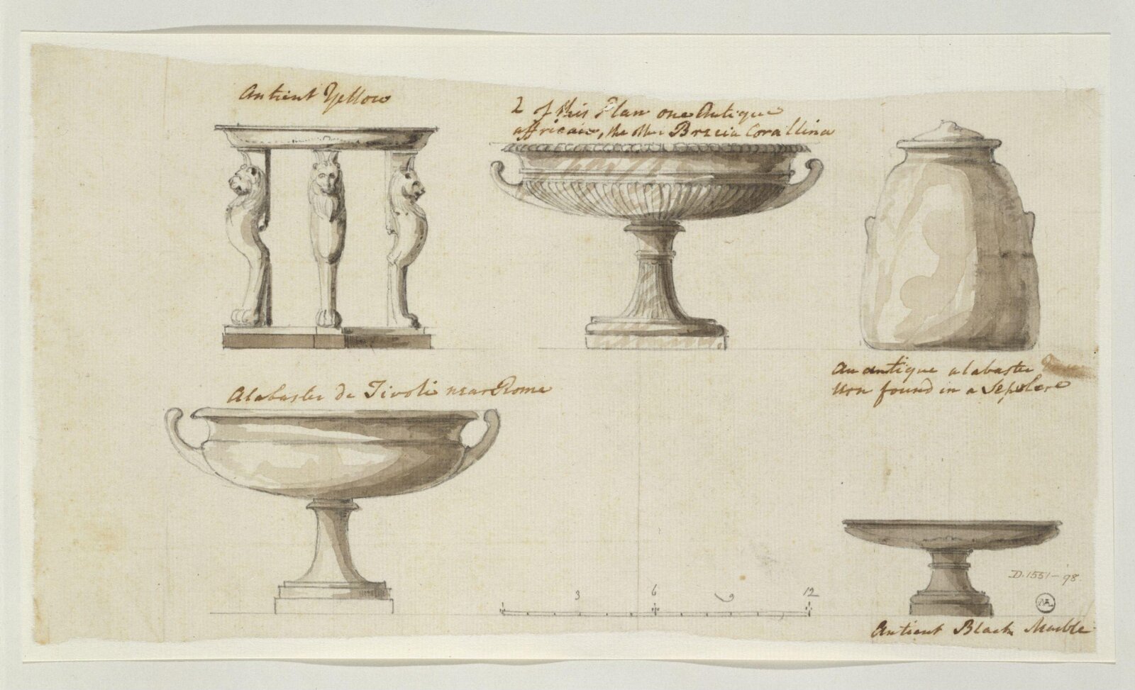 Drawing, Charles Heathcote Tatham, 1794-1796