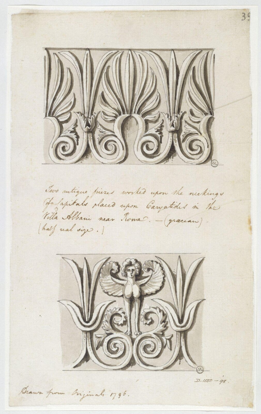 Drawing, Charles Heathcote Tatham, 1794-1796
