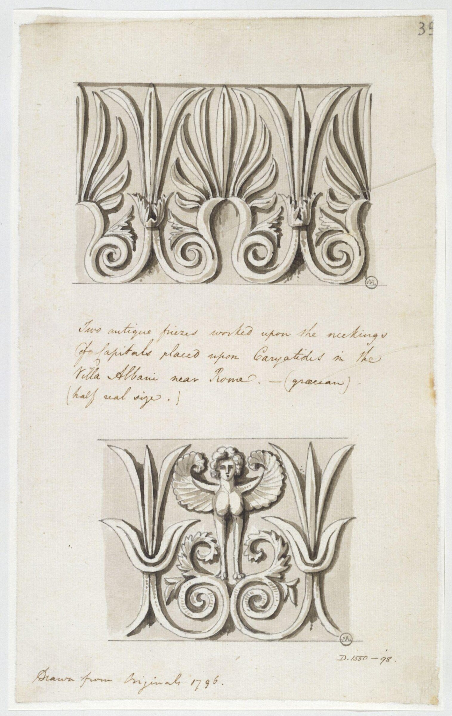 Drawing, Charles Heathcote Tatham, 1794-1796