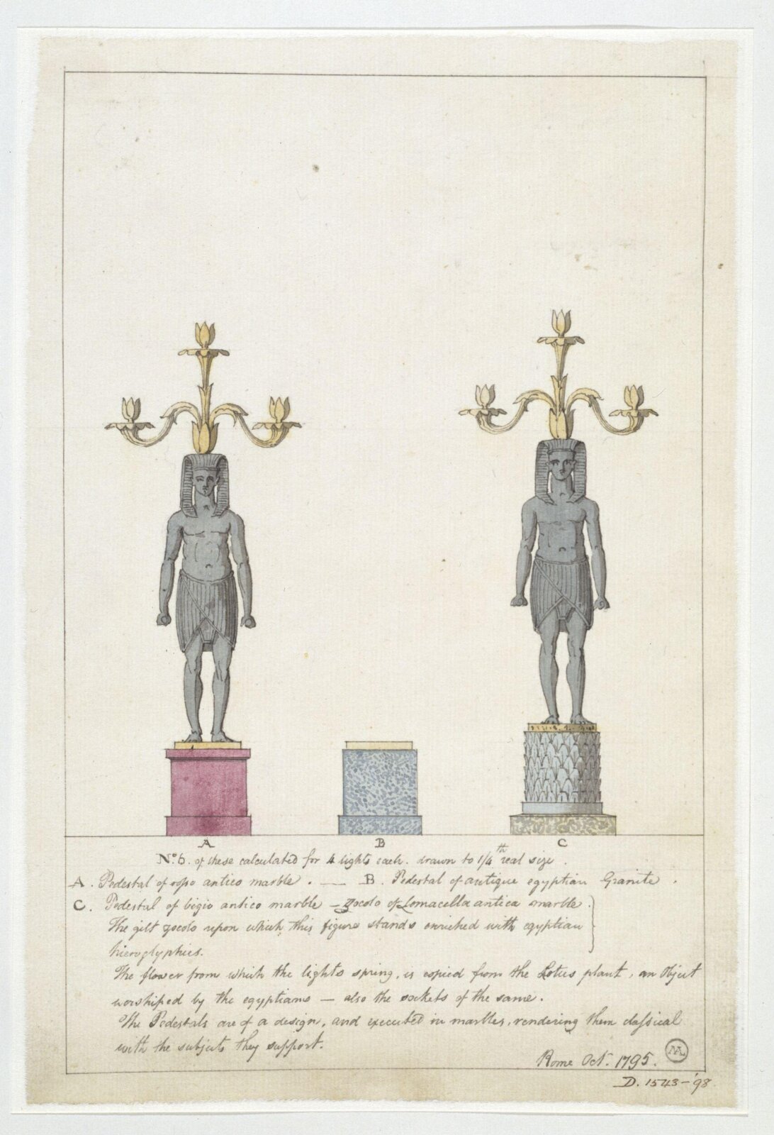 Drawing, Charles Heathcote Tatham, 1794-1796