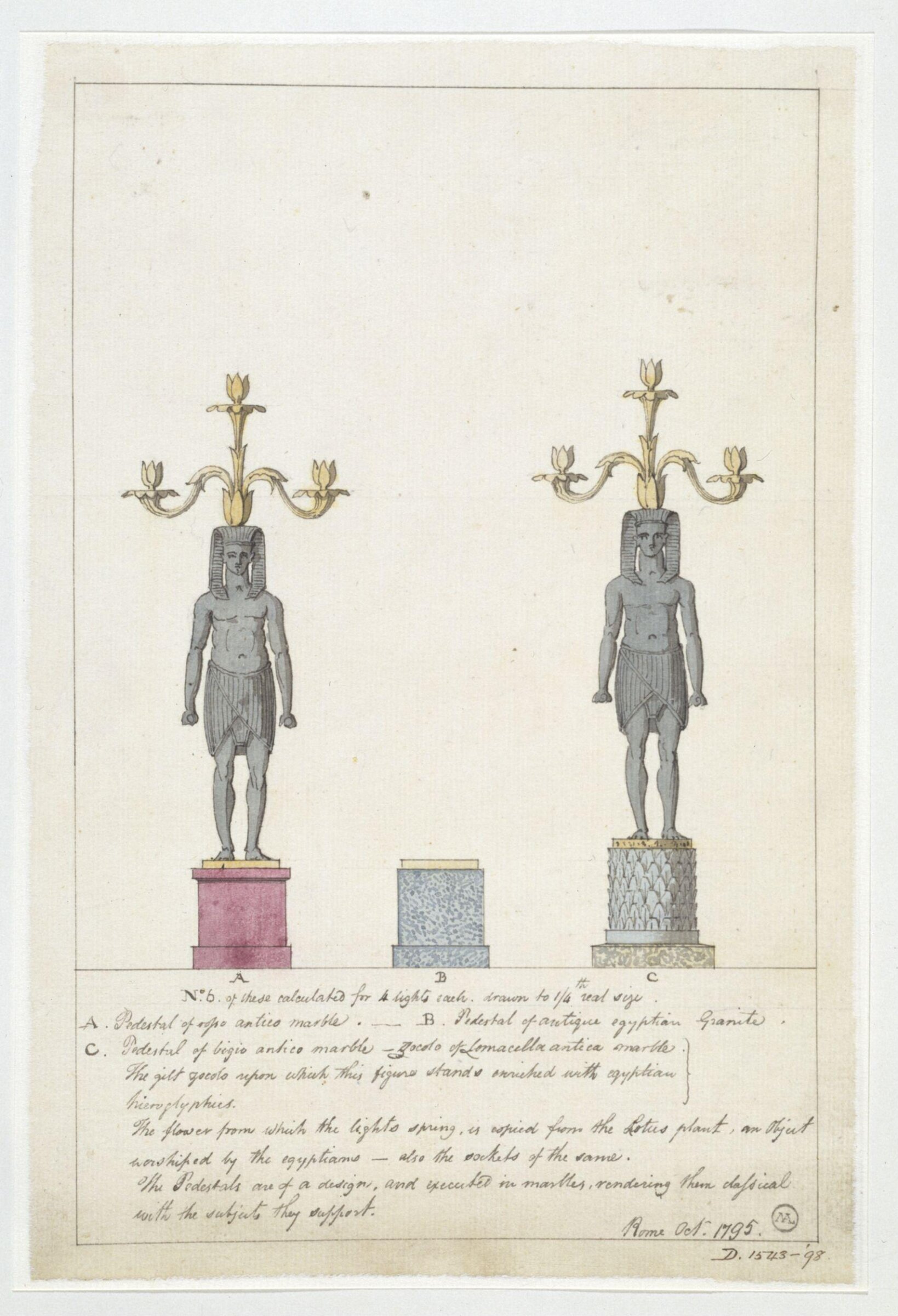 Drawing, Charles Heathcote Tatham, 1794-1796