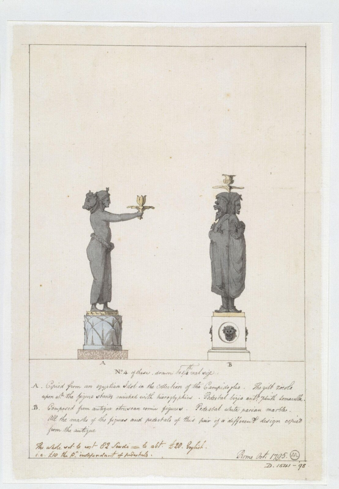 Drawing, Charles Heathcote Tatham, 1794-1796