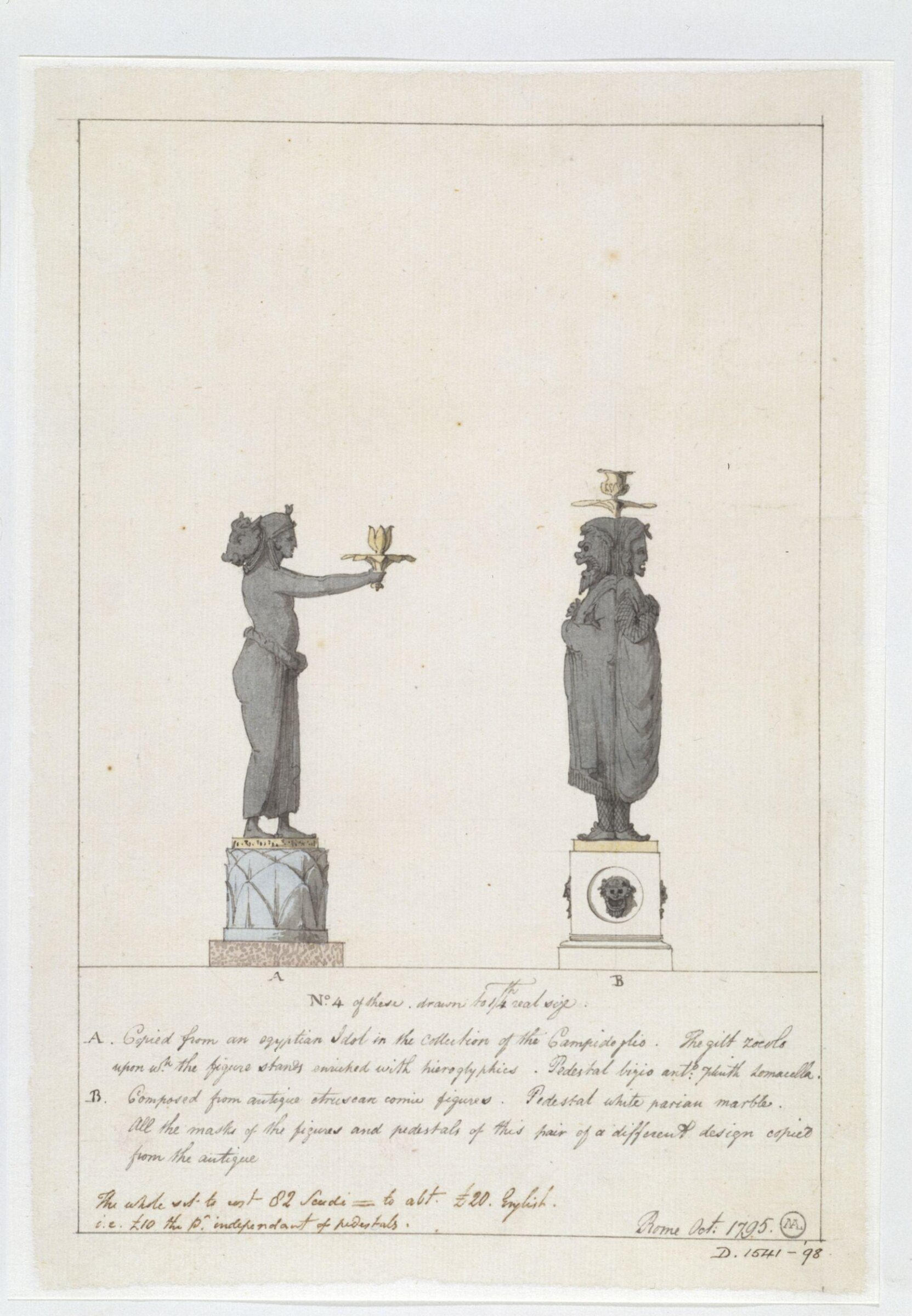 Drawing, Charles Heathcote Tatham, 1794-1796