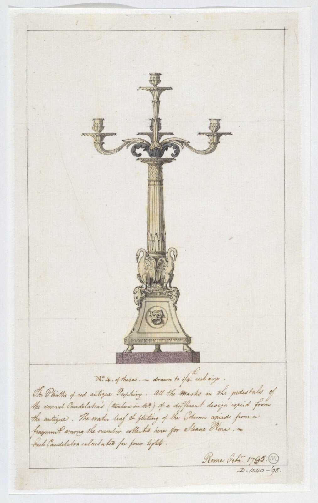 Drawing, Charles Heathcote Tatham, 1794-1796