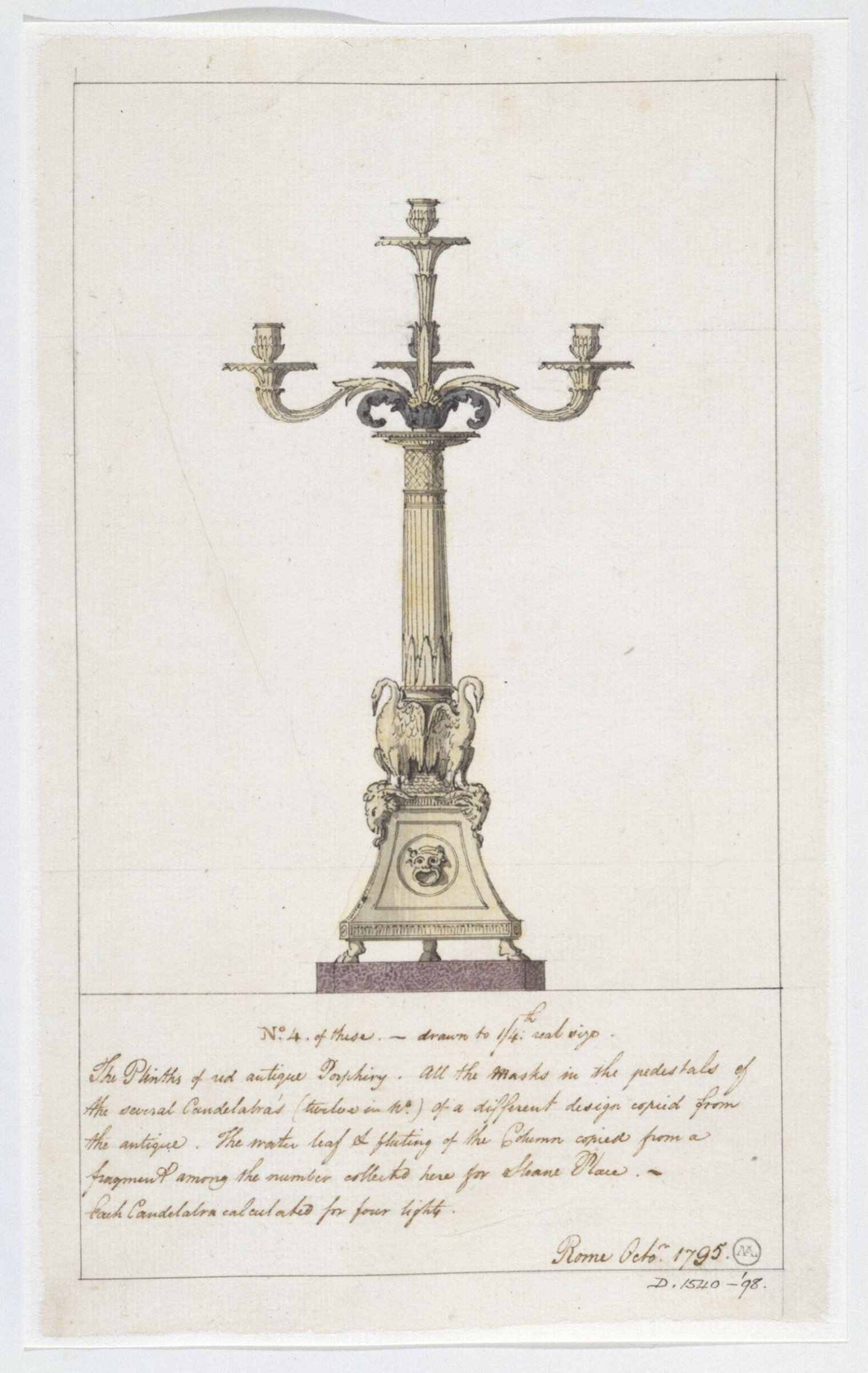 Drawing, Charles Heathcote Tatham, 1794-1796