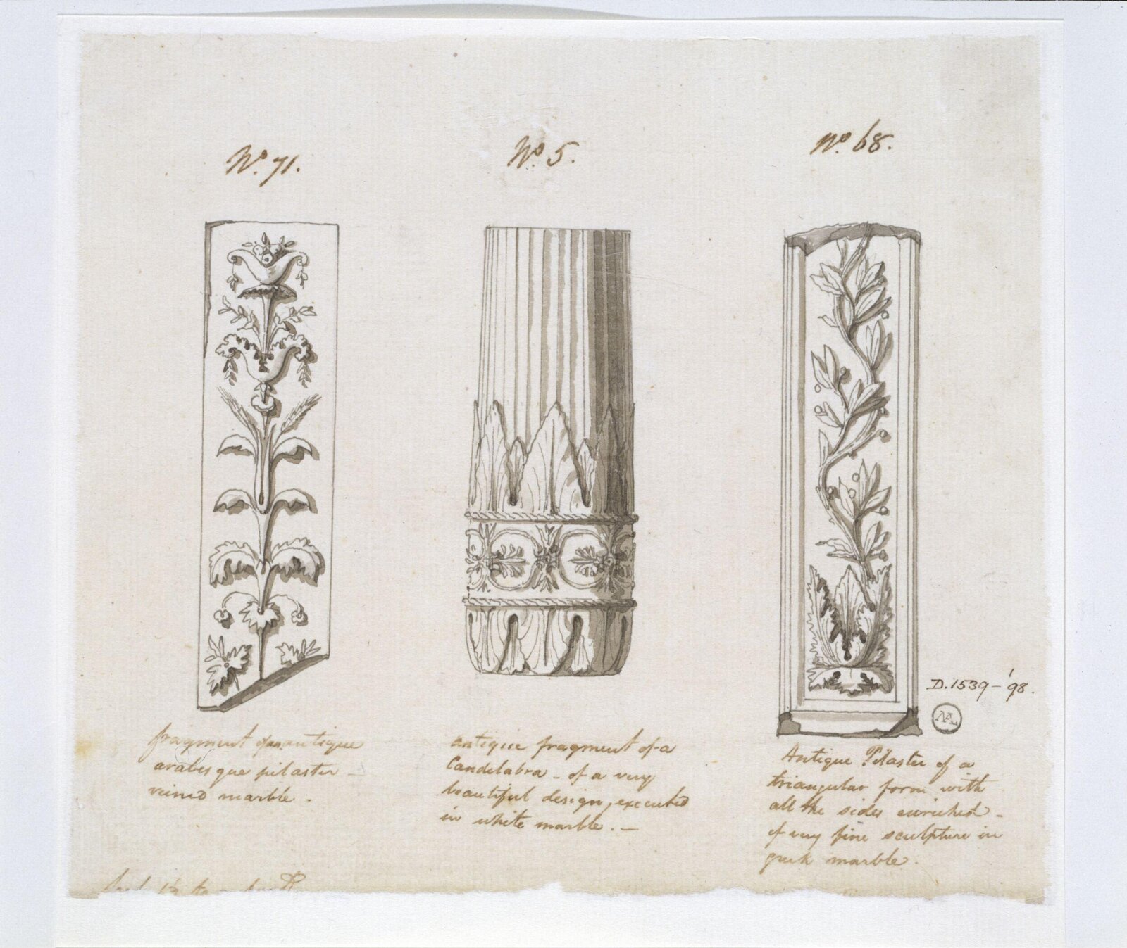 Drawing, Charles Heathcote Tatham, 1794-1796