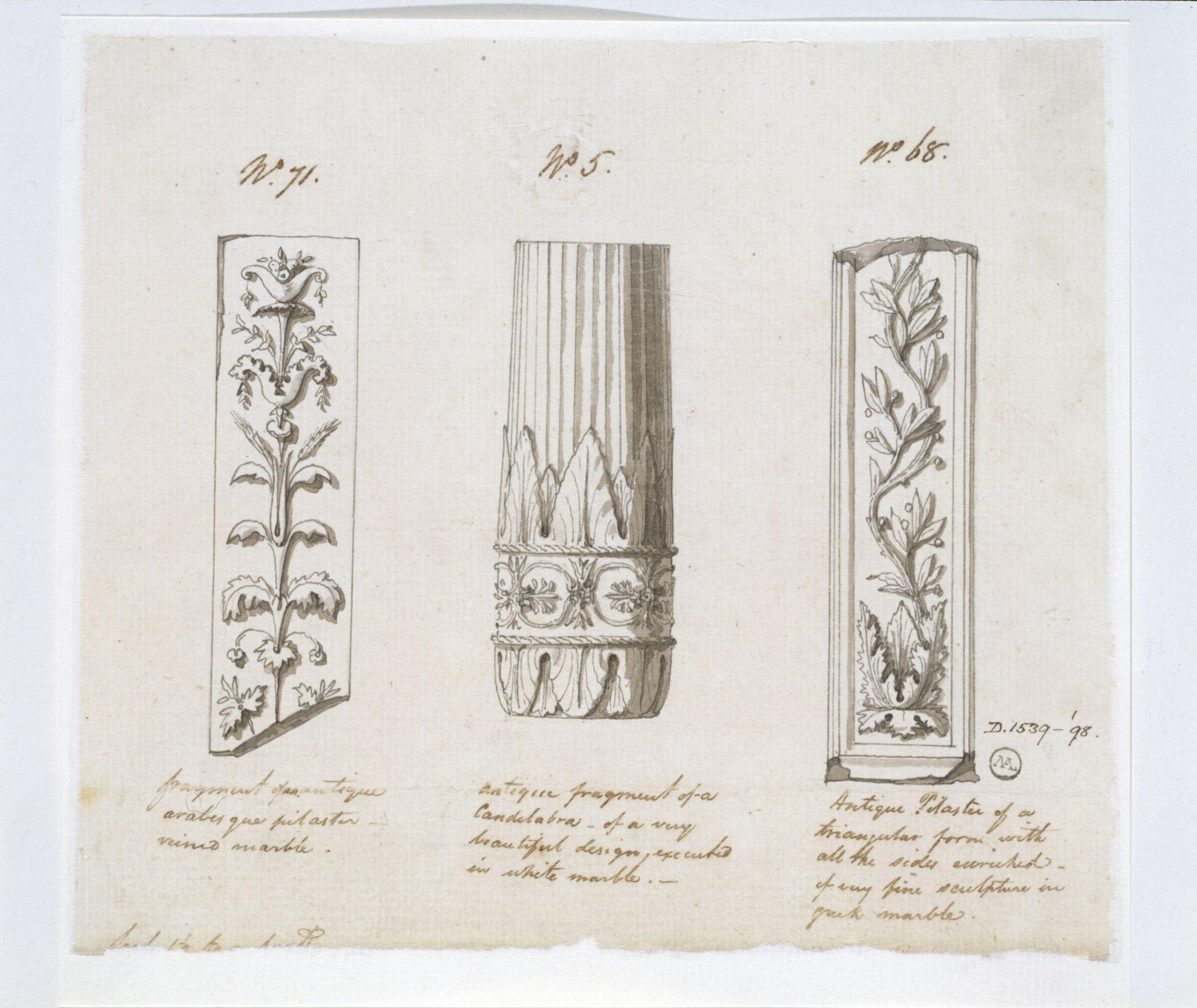 Drawing, Charles Heathcote Tatham, 1794-1796