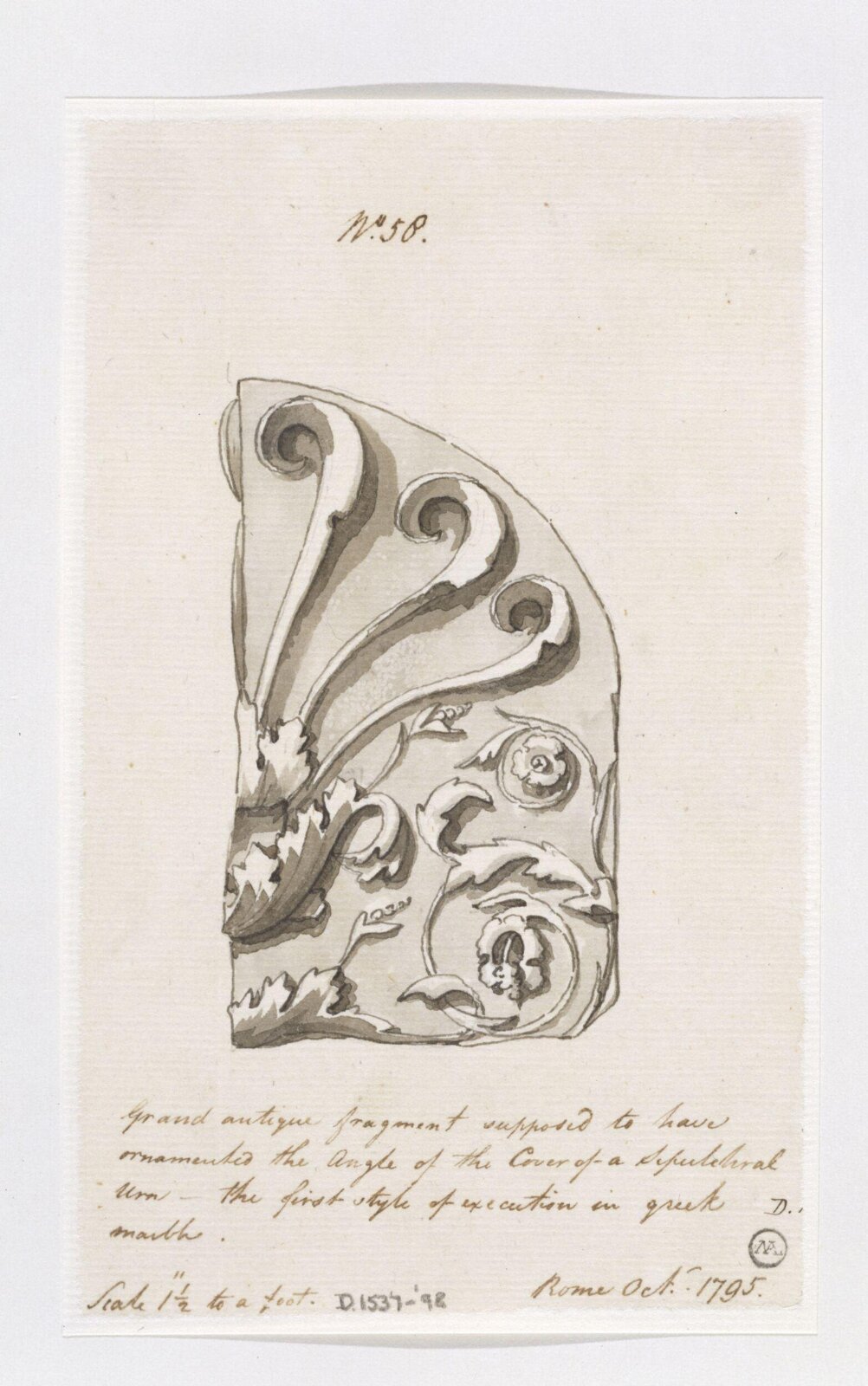 Drawing, Charles Heathcote Tatham, 1794-1796
