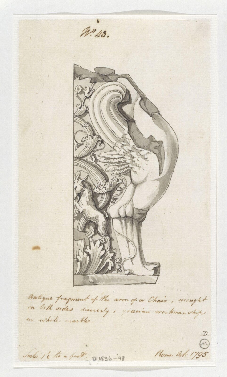 Drawing, Charles Heathcote Tatham, 1794-1796