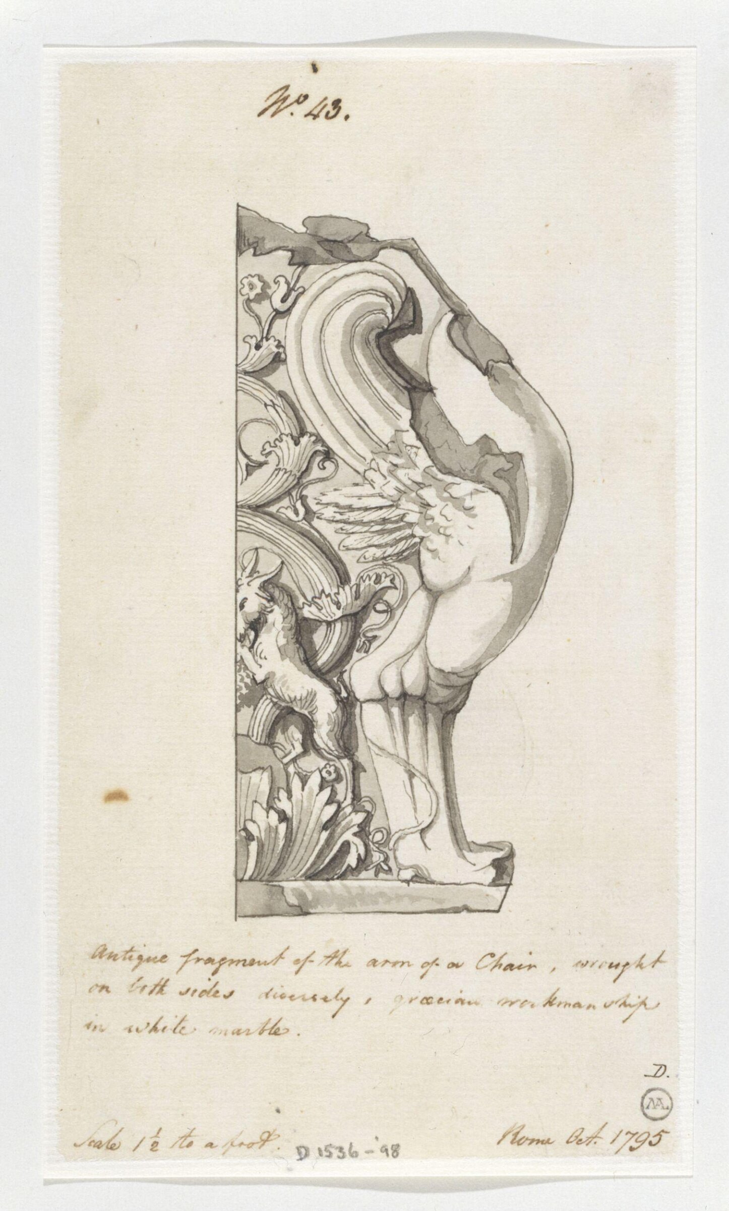 Drawing, Charles Heathcote Tatham, 1794-1796