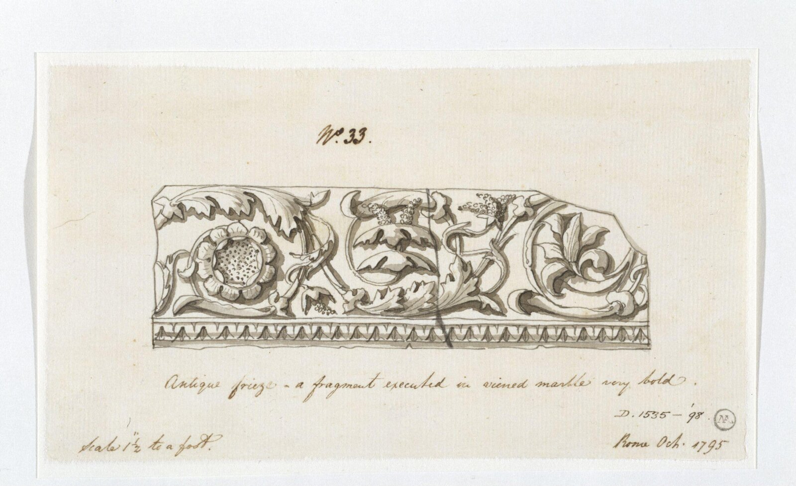Drawing, Charles Heathcote Tatham, 1794-1796