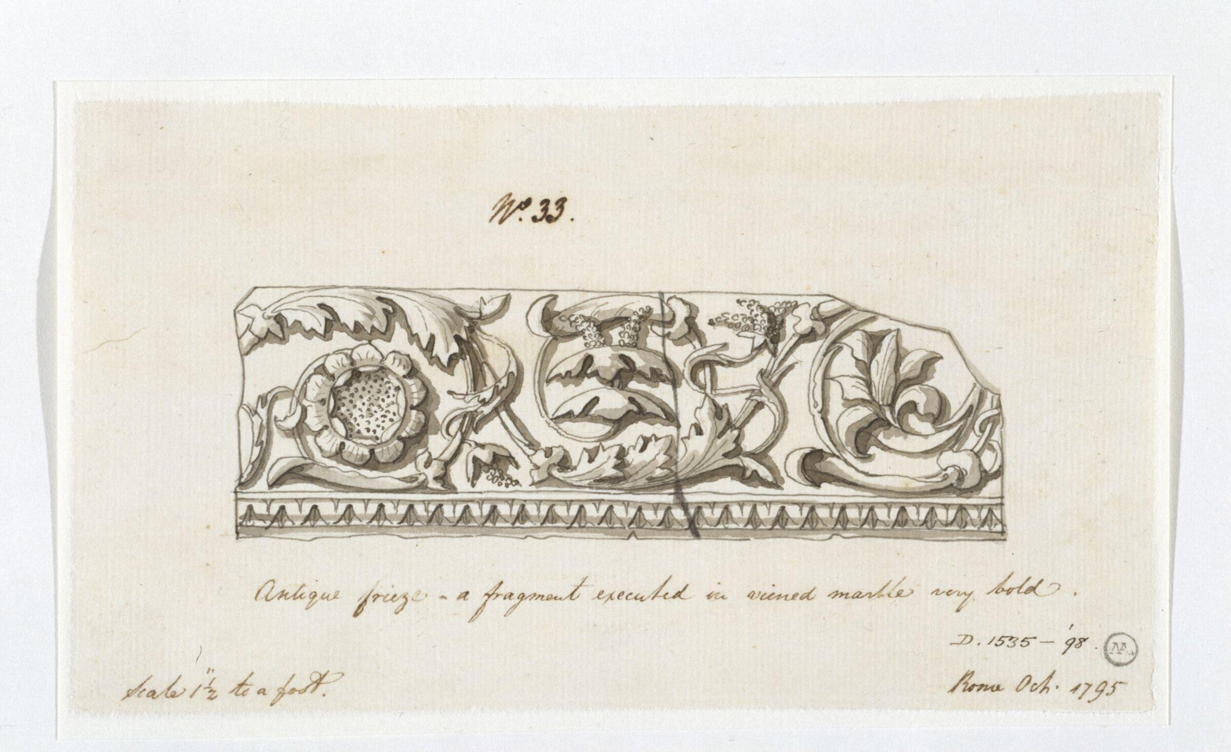 Drawing, Charles Heathcote Tatham, 1794-1796