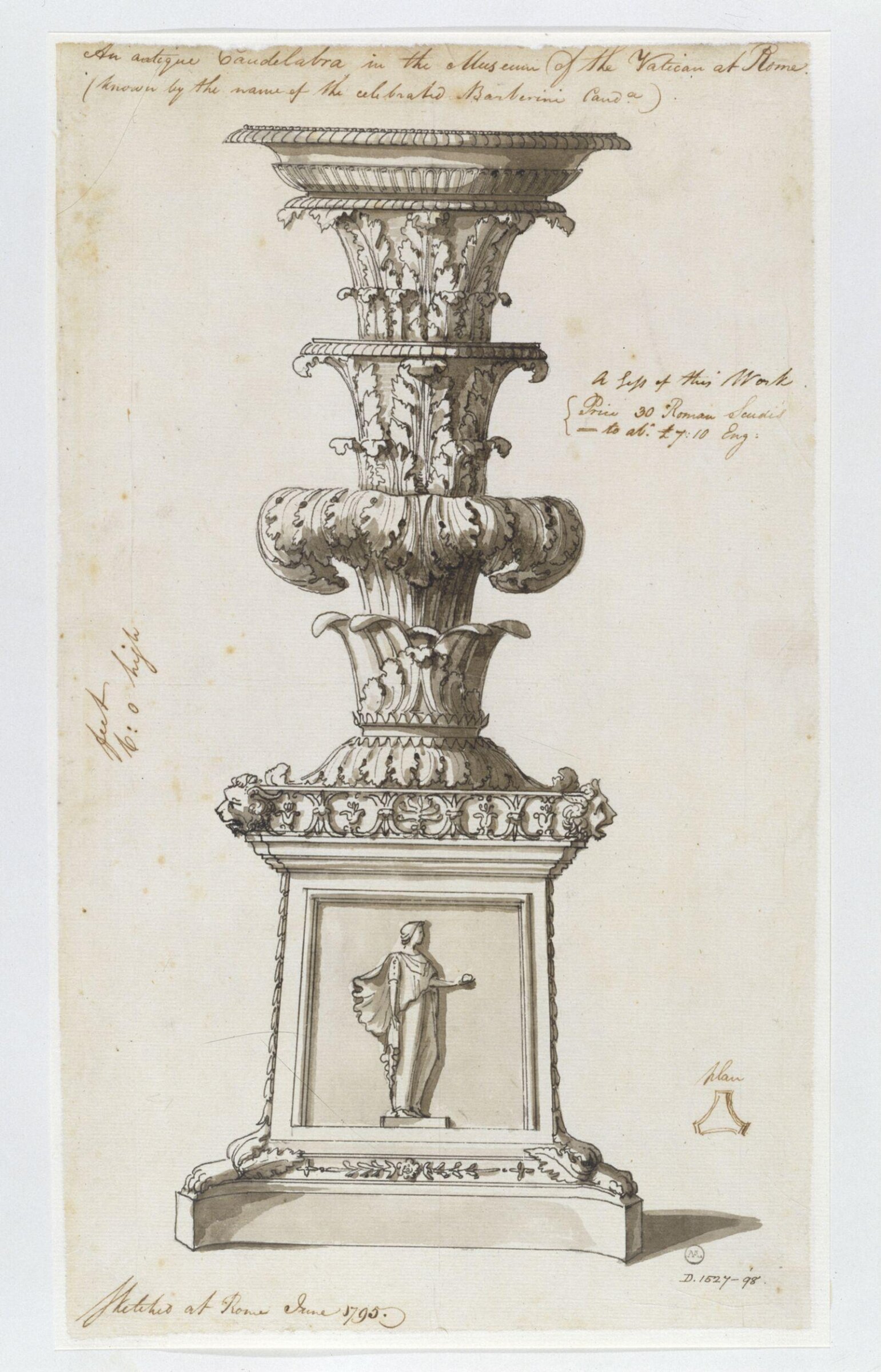 Drawing, Charles Heathcote Tatham, 1794-1796