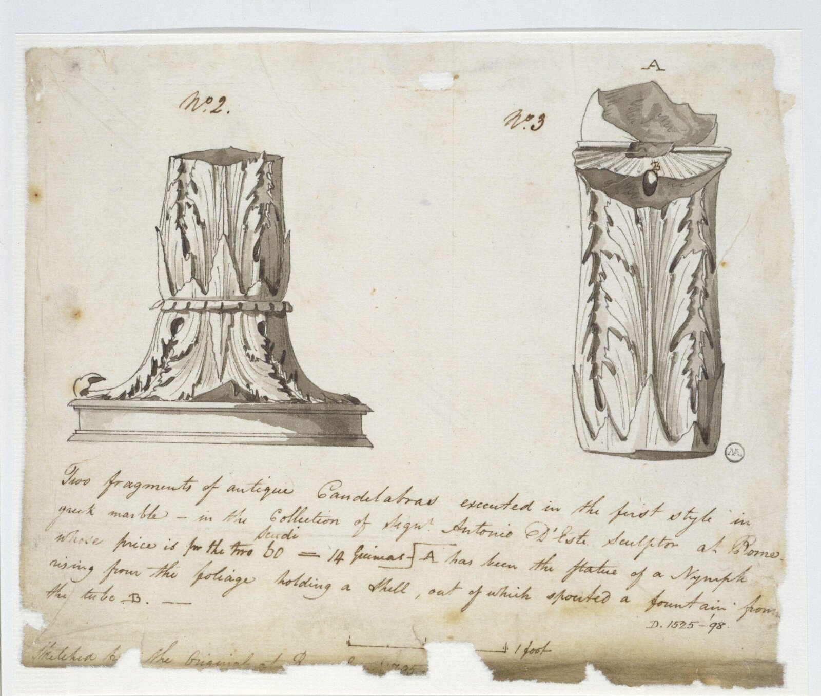 Drawing, Charles Heathcote Tatham, 1794-1796