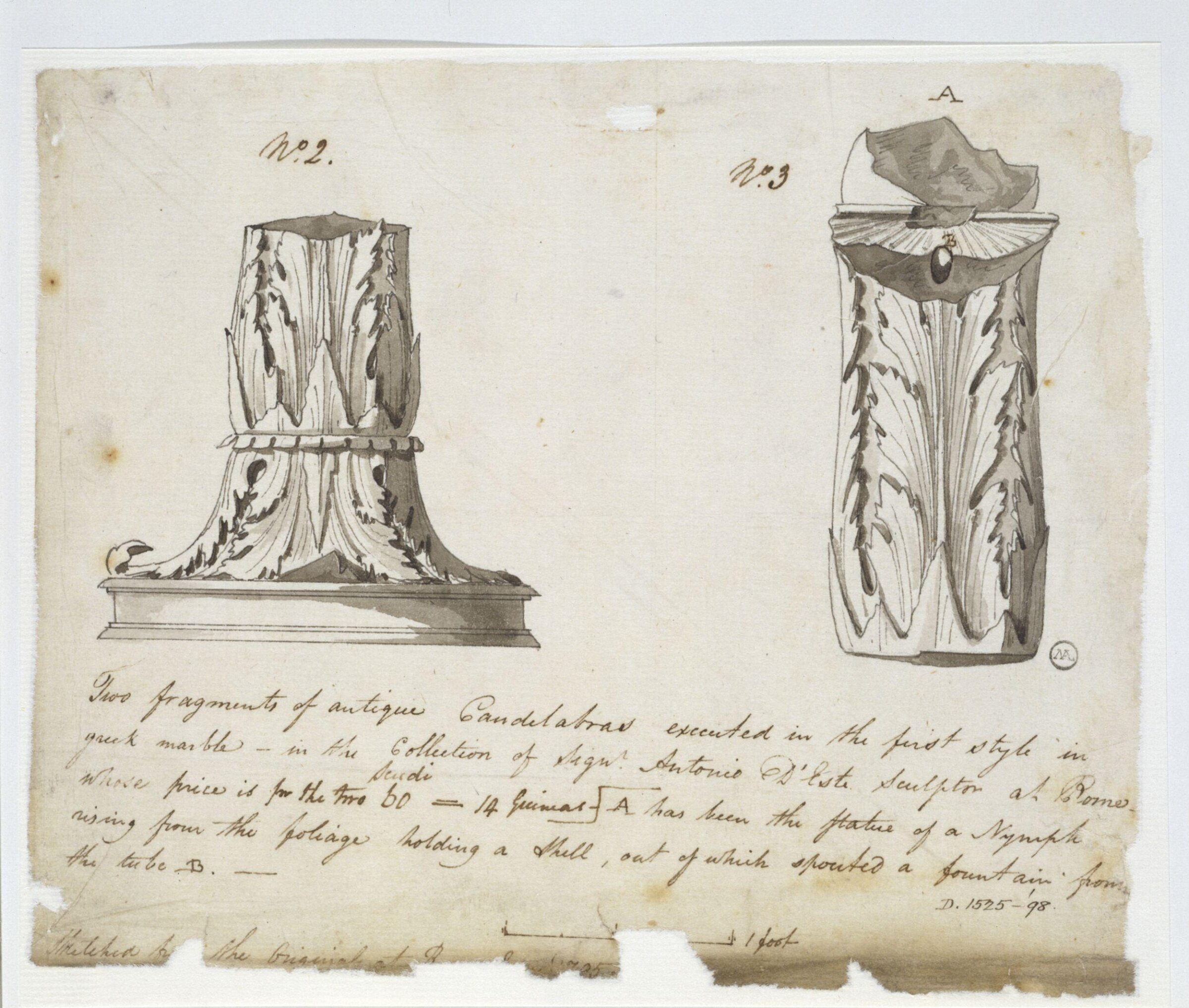 Drawing, Charles Heathcote Tatham, 1794-1796