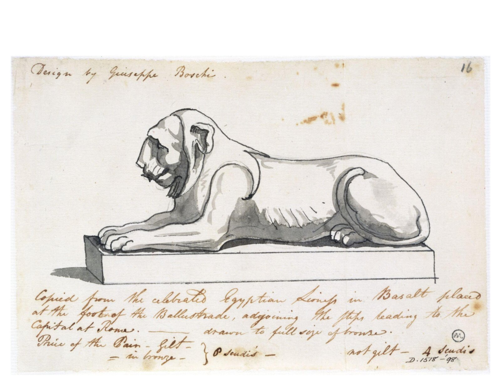 Drawing, Charles Heathcote Tatham, 1794-1796
