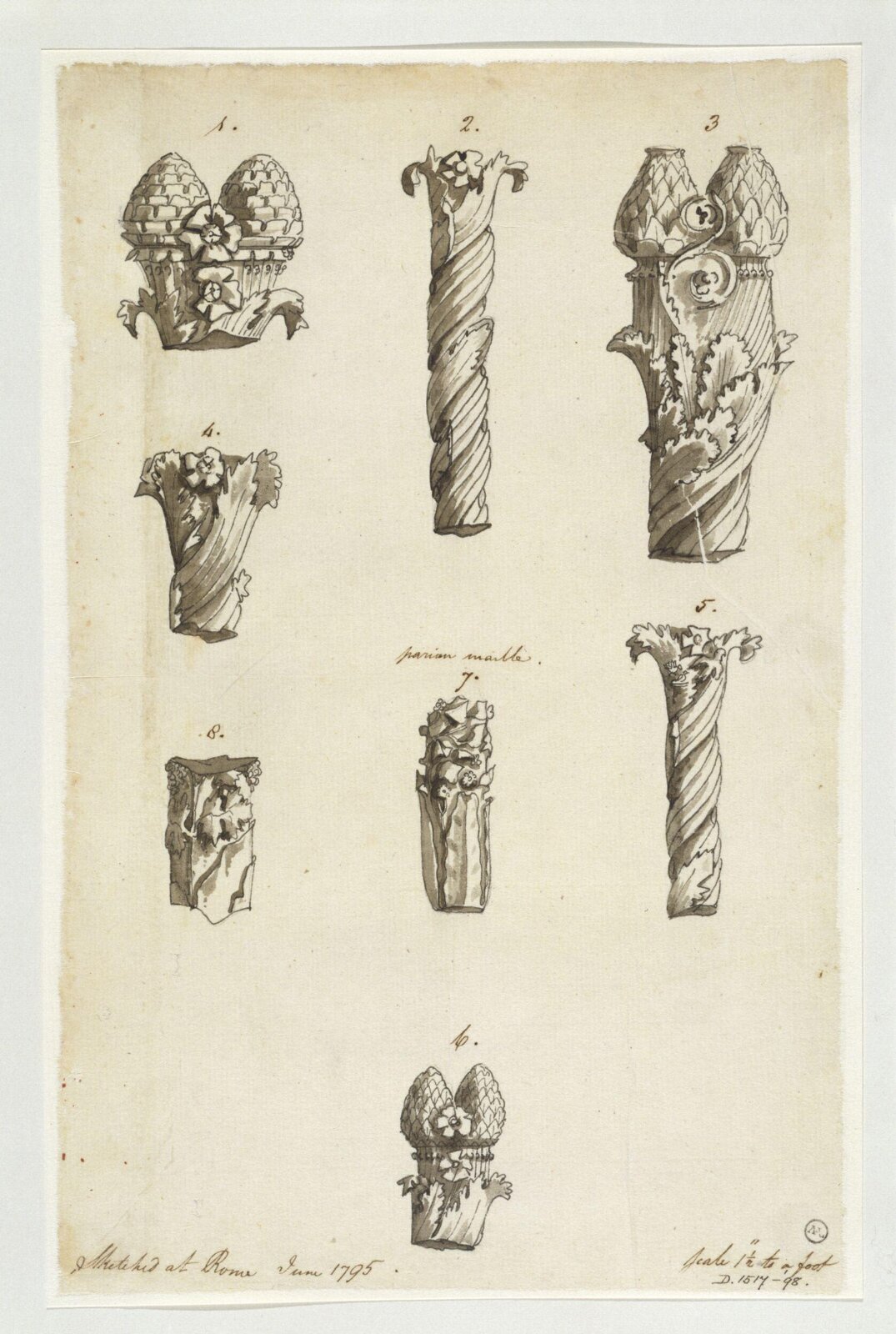 Drawing, Charles Heathcote Tatham, 1794-1796