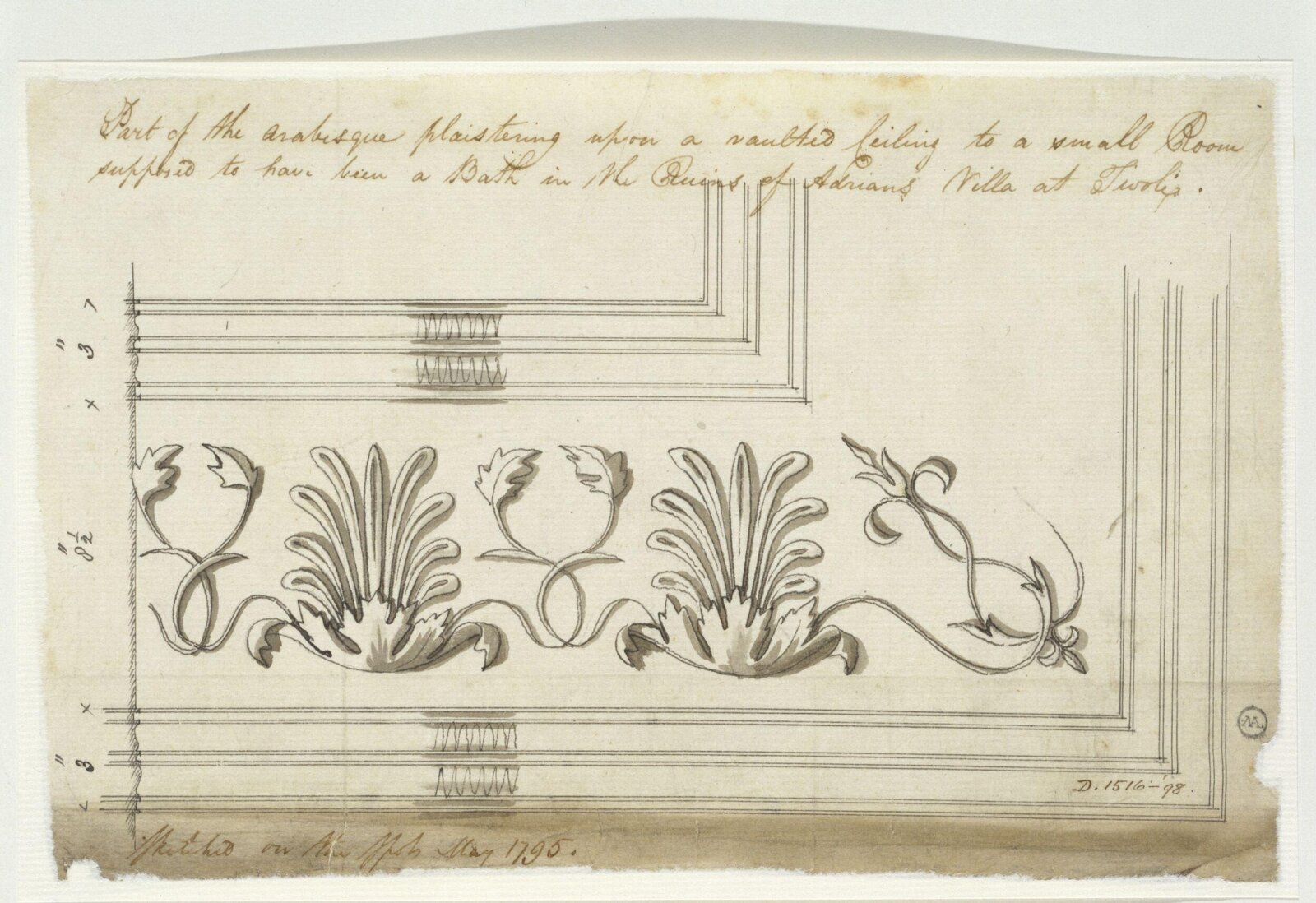 Drawing, Charles Heathcote Tatham, 1794-1796