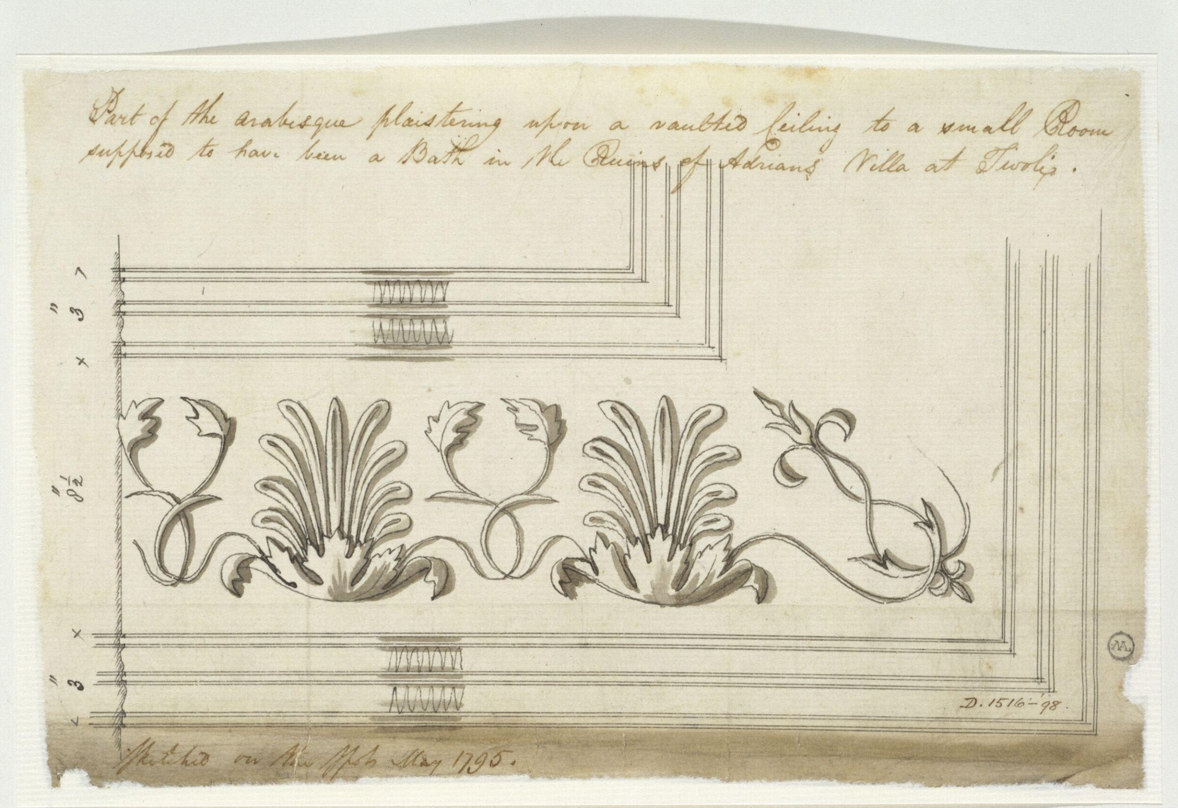 Drawing, Charles Heathcote Tatham, 1794-1796