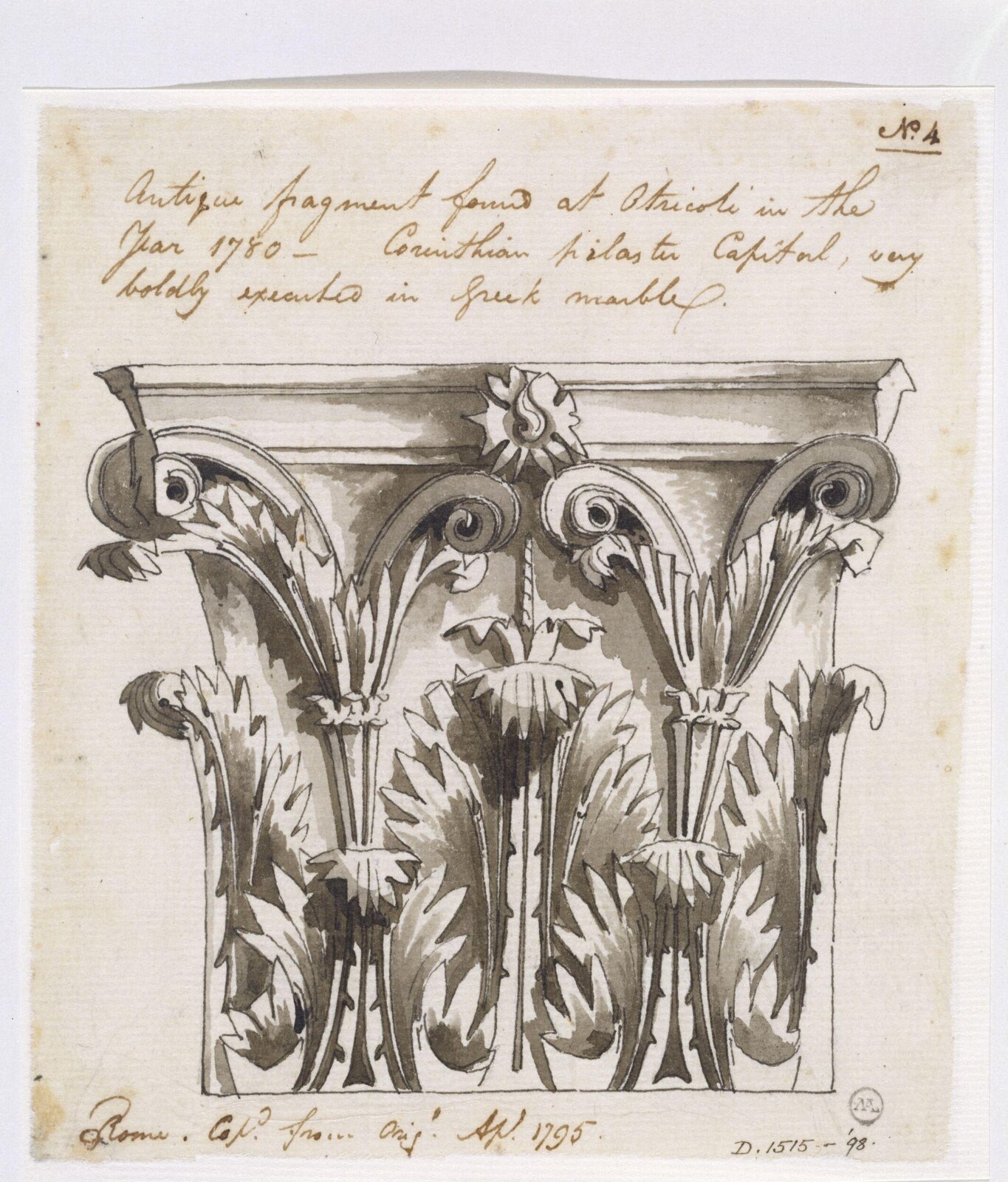 Drawing, Charles Heathcote Tatham, 1794-1796