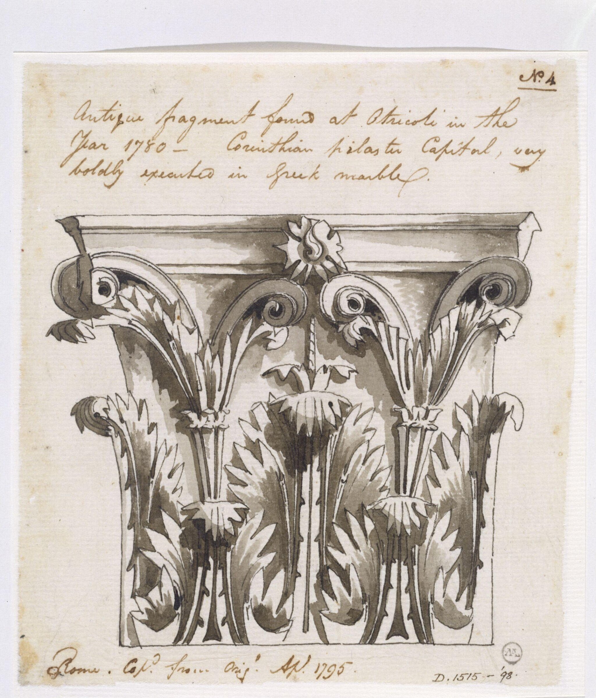 Drawing, Charles Heathcote Tatham, 1794-1796