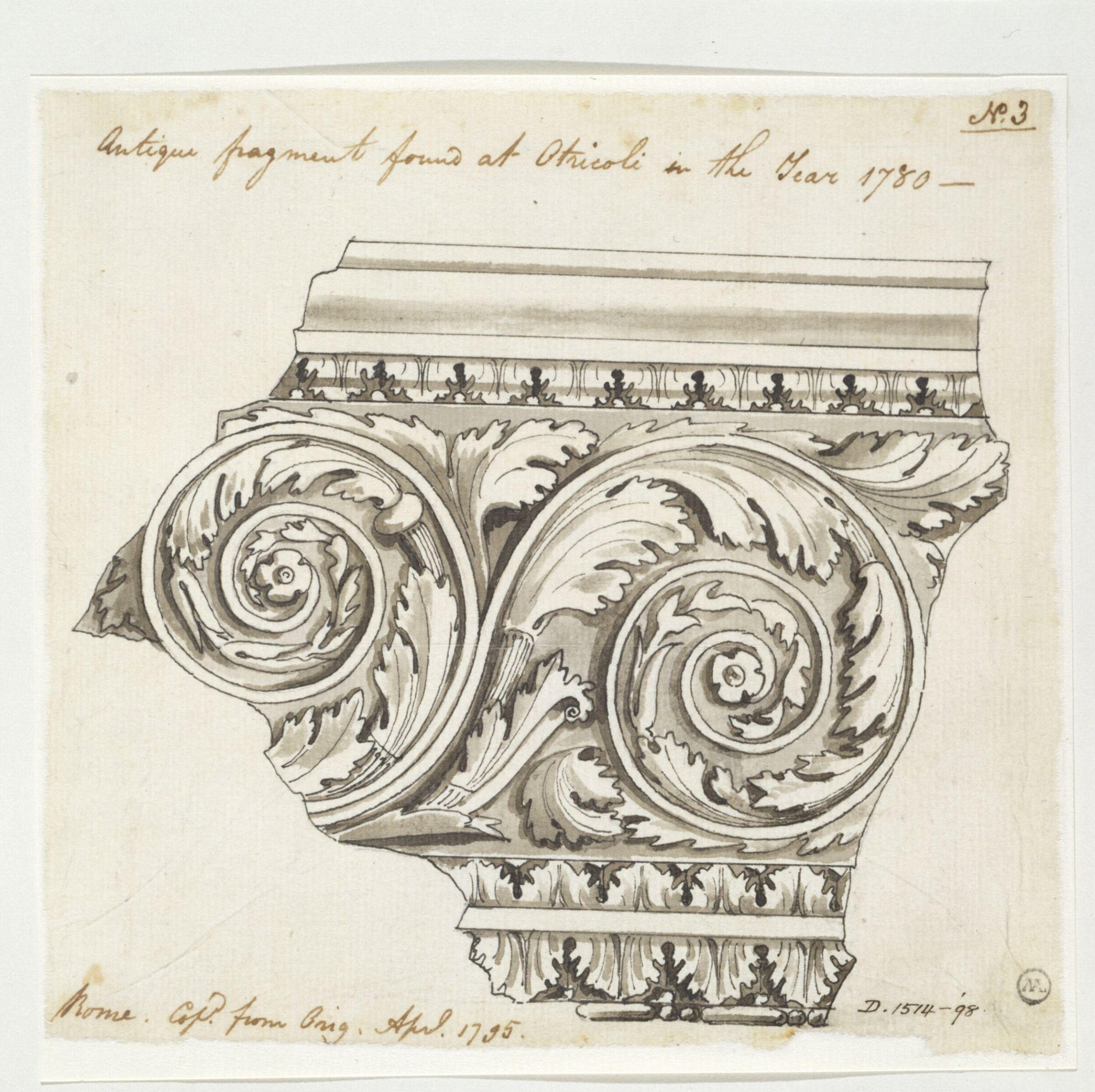 Drawing, Charles Heathcote Tatham, 1794-1796