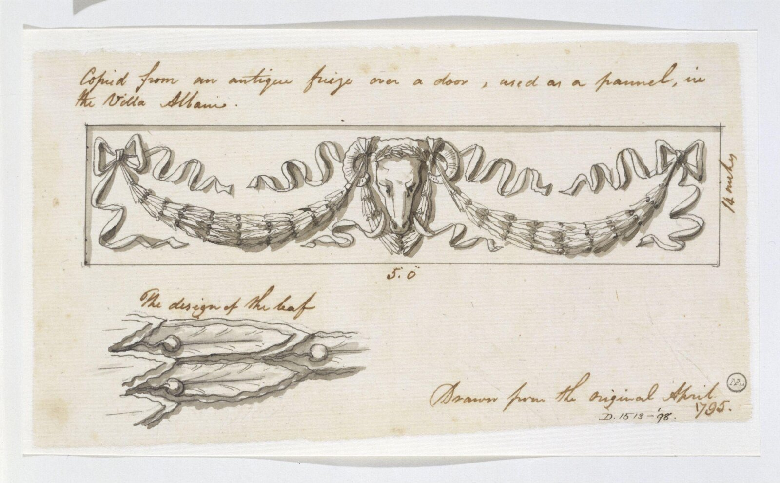 Drawing, Charles Heathcote Tatham, 1794-1796