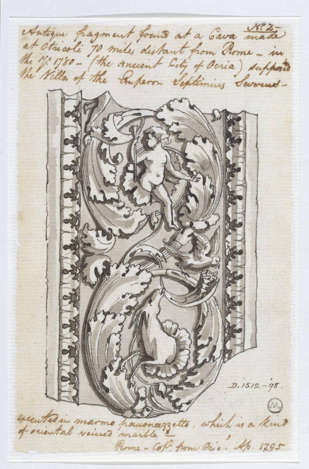 Drawing, Charles Heathcote Tatham, 1794-1796