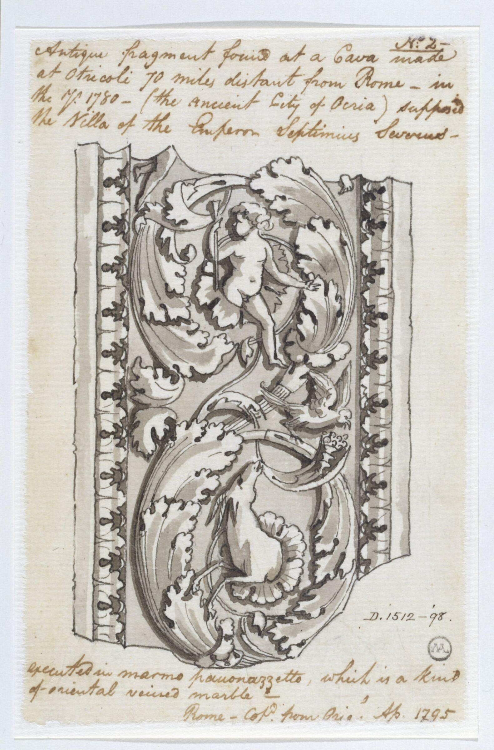 Drawing, Charles Heathcote Tatham, 1794-1796