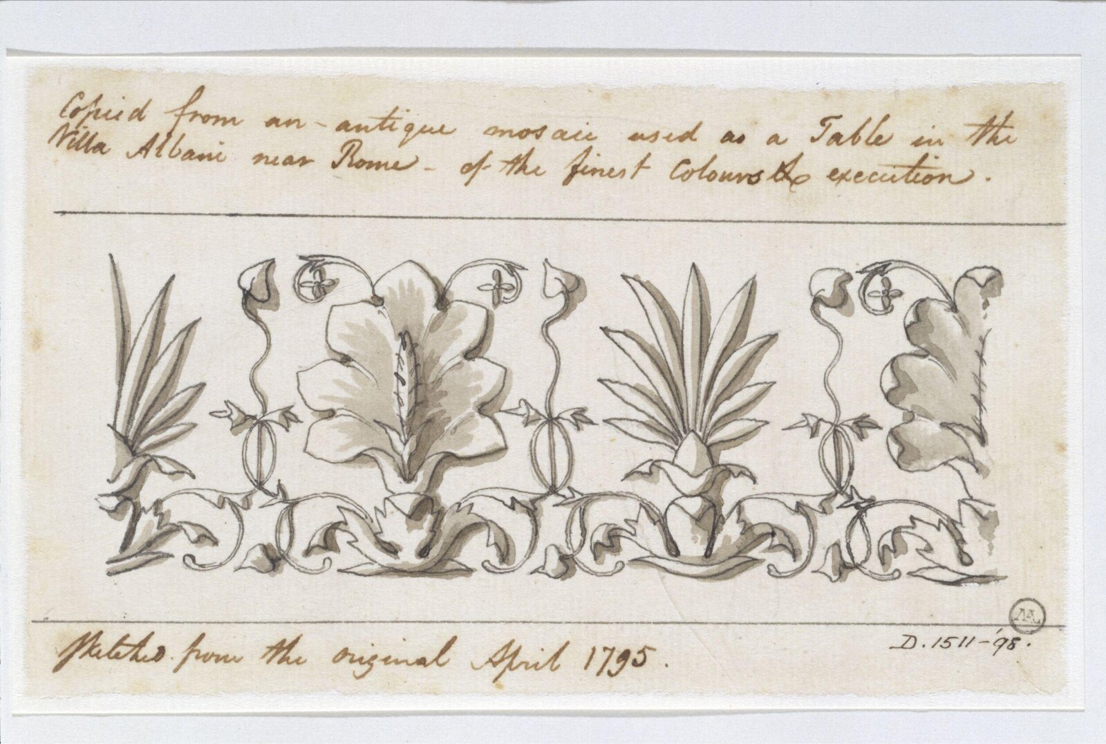 Drawing, Charles Heathcote Tatham, 1794-1796