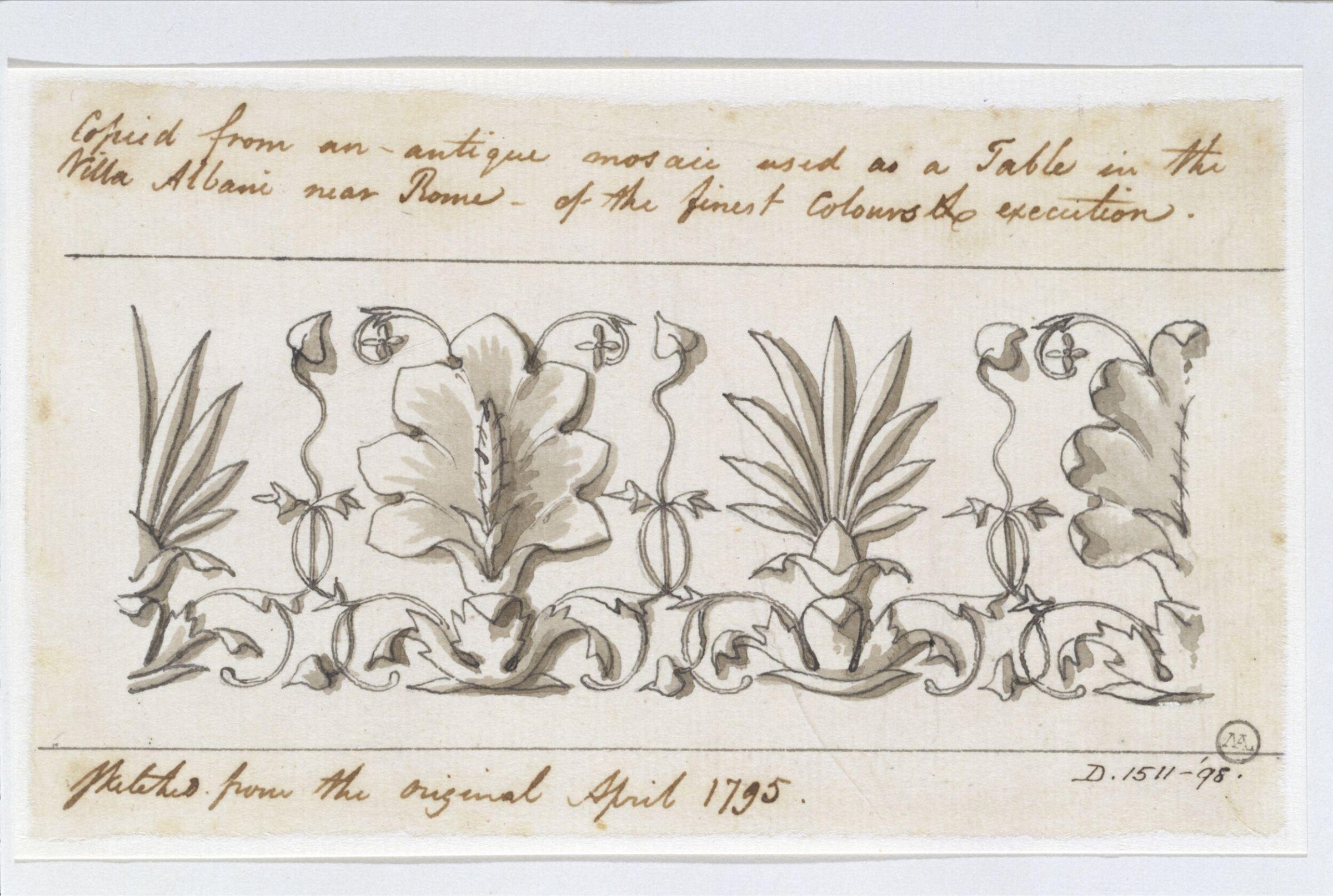 Drawing, Charles Heathcote Tatham, 1794-1796
