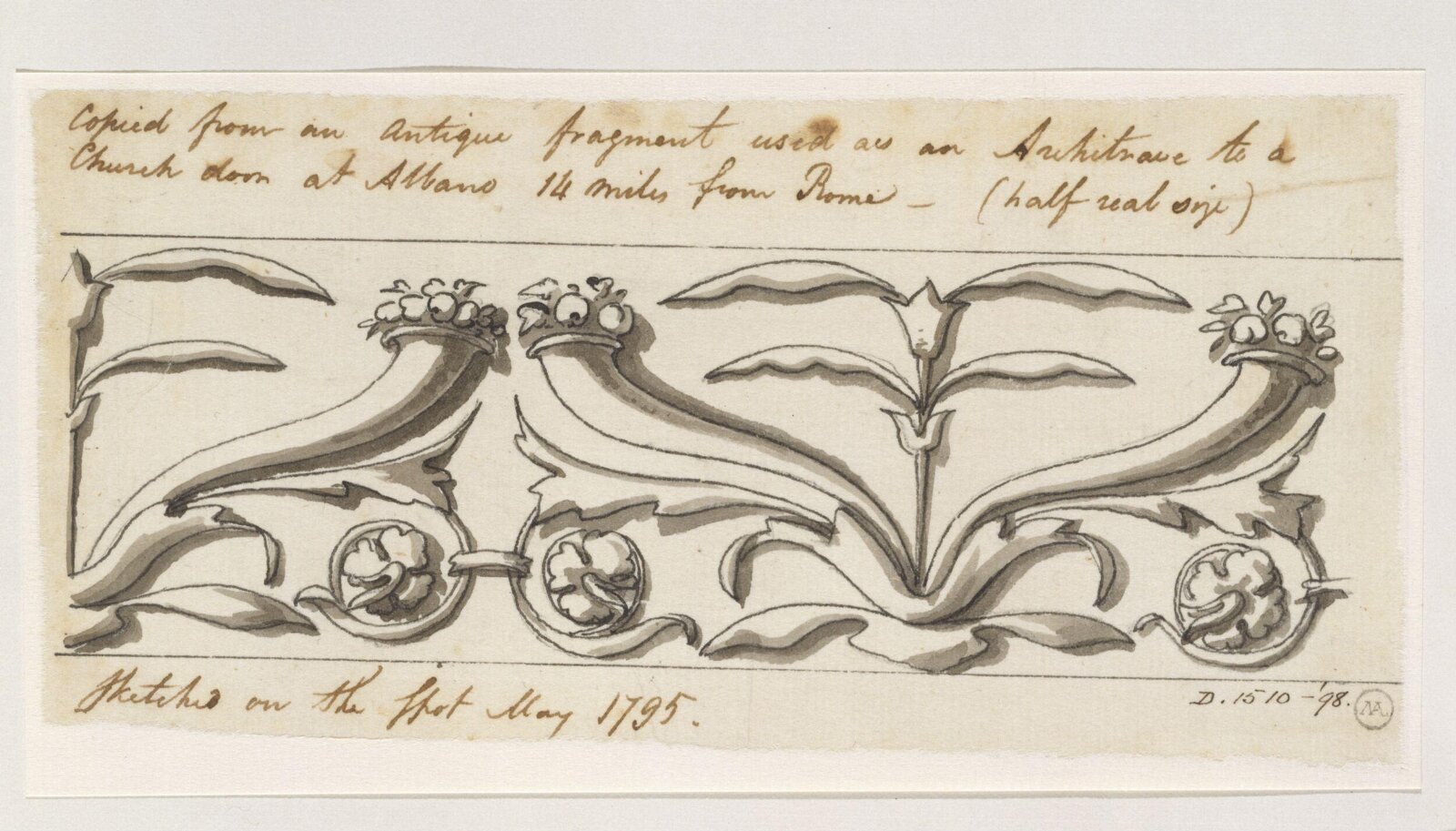 Drawing, Charles Heathcote Tatham, 1794-1796