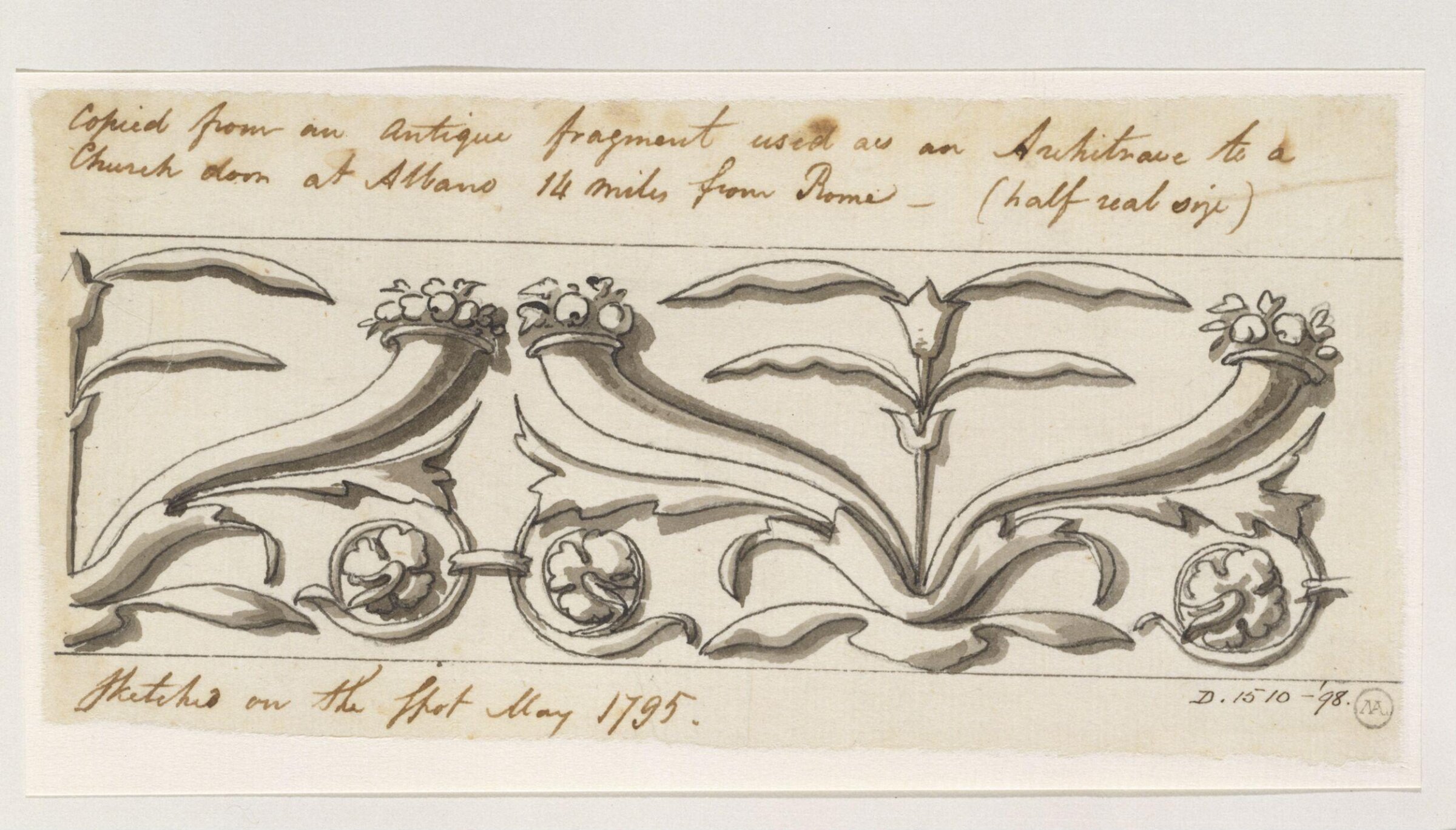 Drawing, Charles Heathcote Tatham, 1794-1796