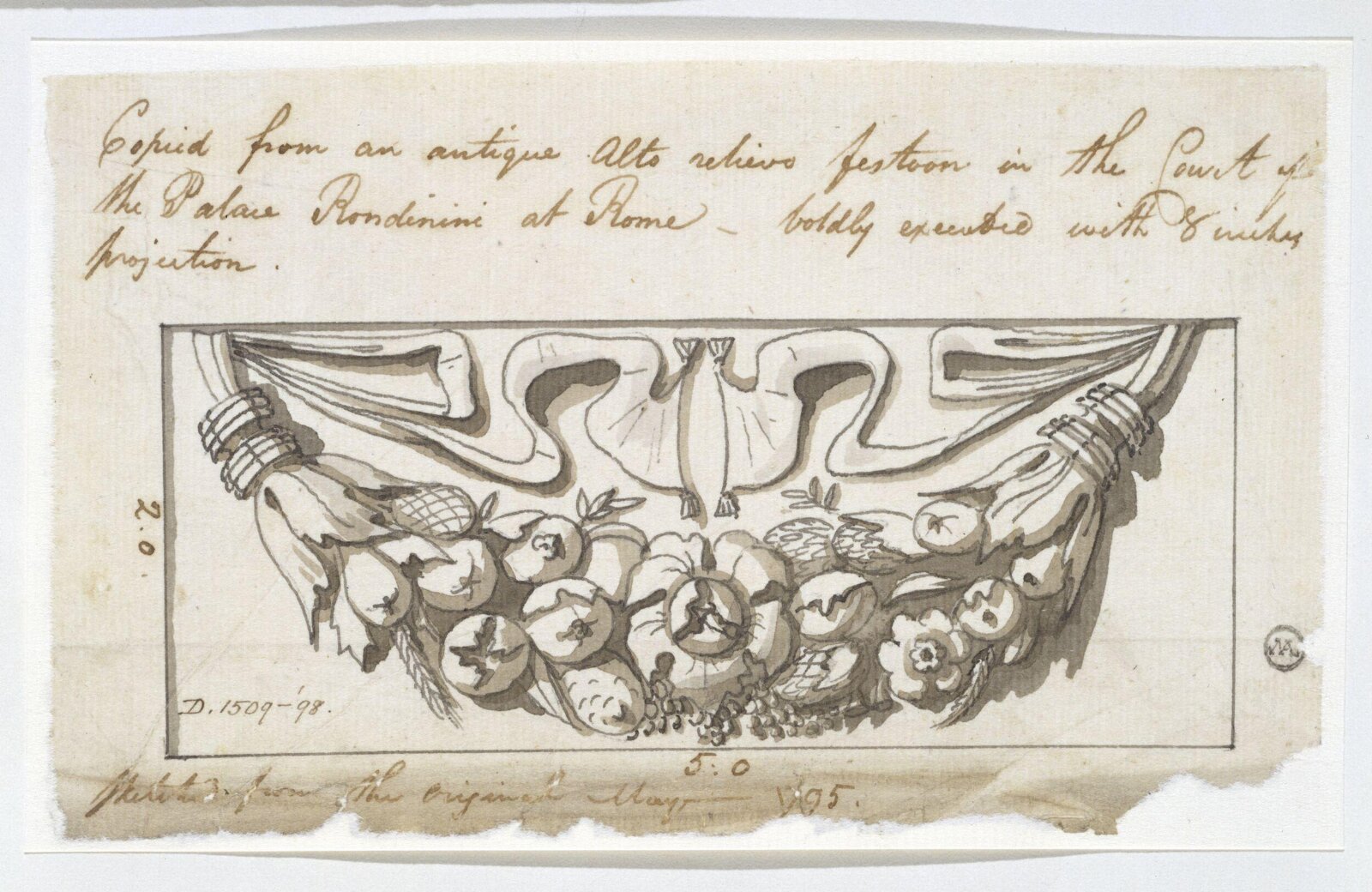 Drawing, Charles Heathcote Tatham, 1794-1796