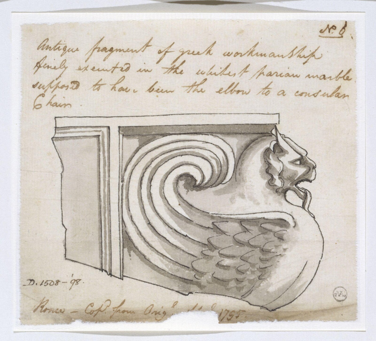 Drawing, Charles Heathcote Tatham, 1794-1796