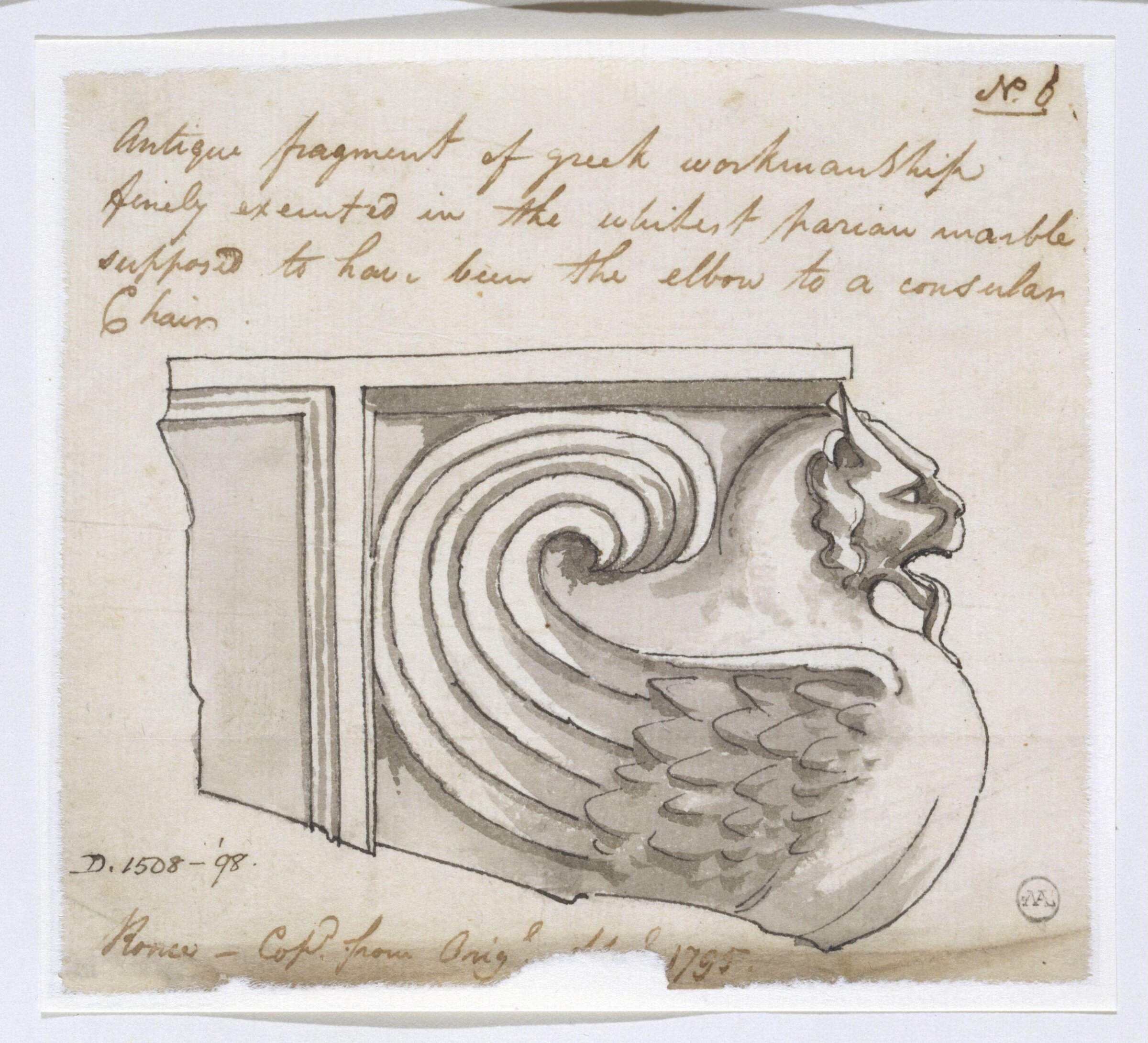 Drawing, Charles Heathcote Tatham, 1794-1796