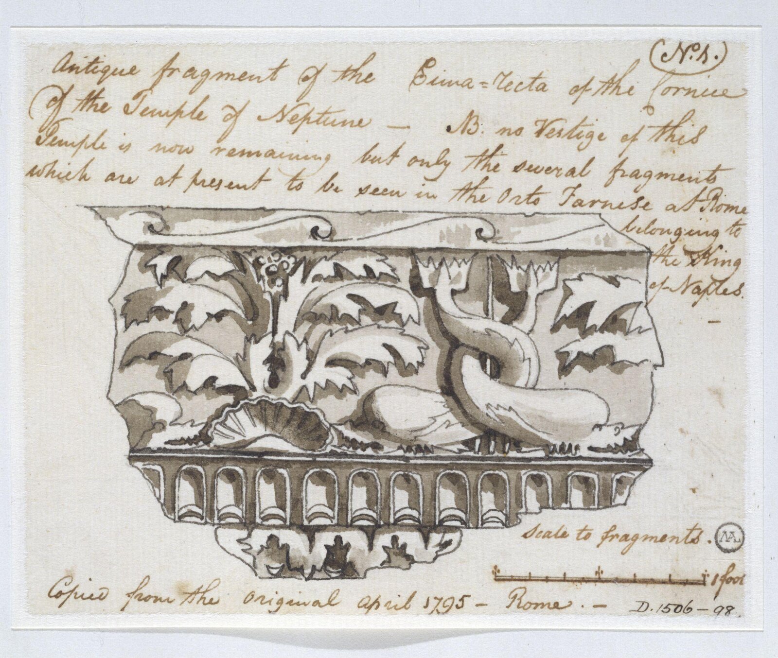 Drawing, Charles Heathcote Tatham, 1794-1796