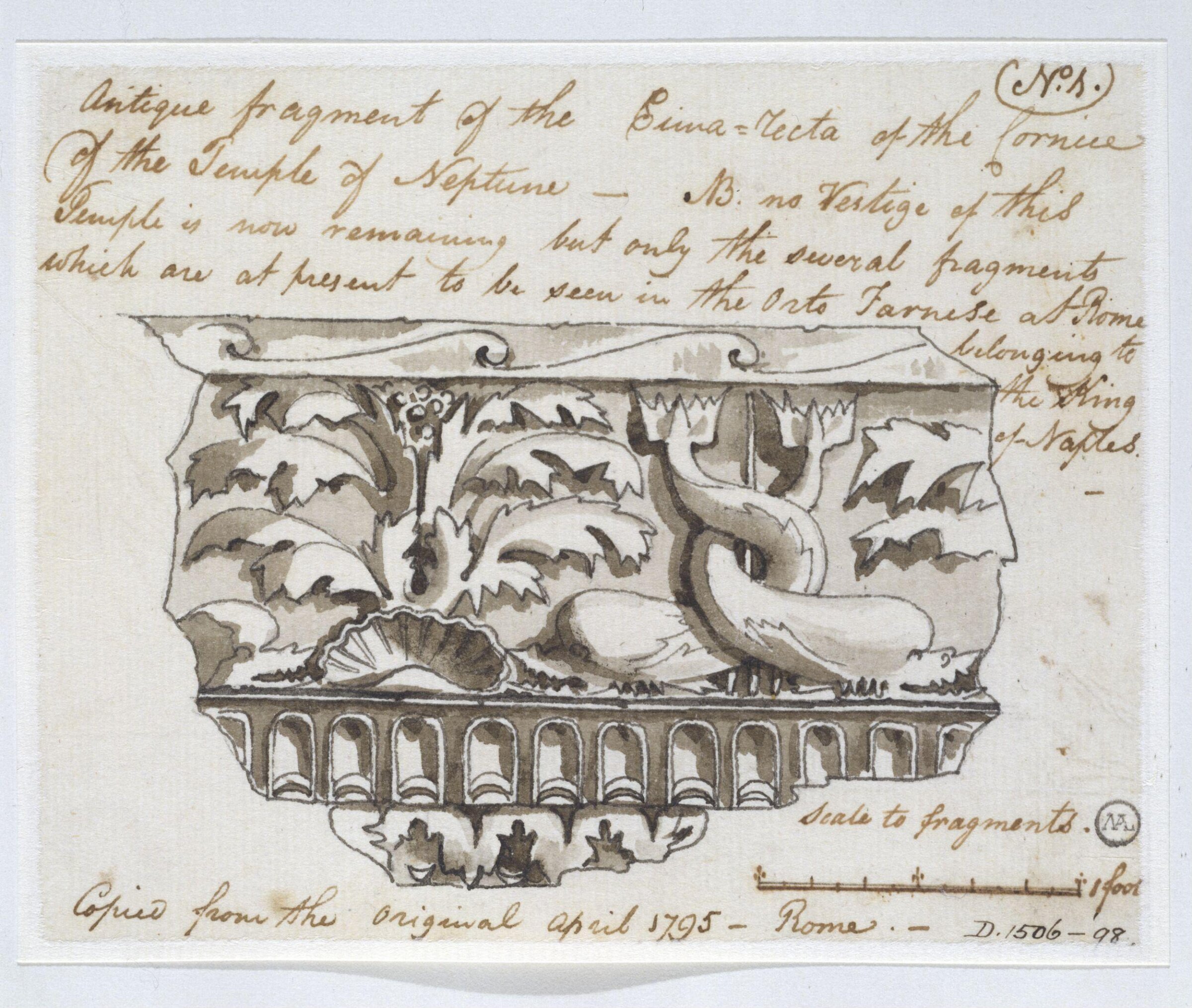 Drawing, Charles Heathcote Tatham, 1794-1796