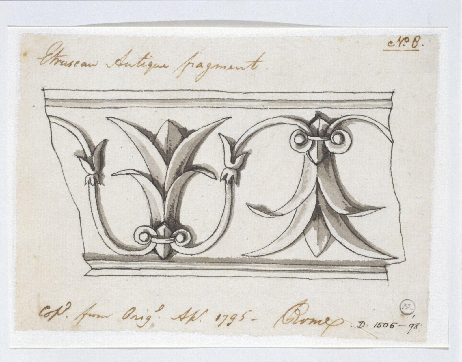 Drawing, Charles Heathcote Tatham, 1794-1796