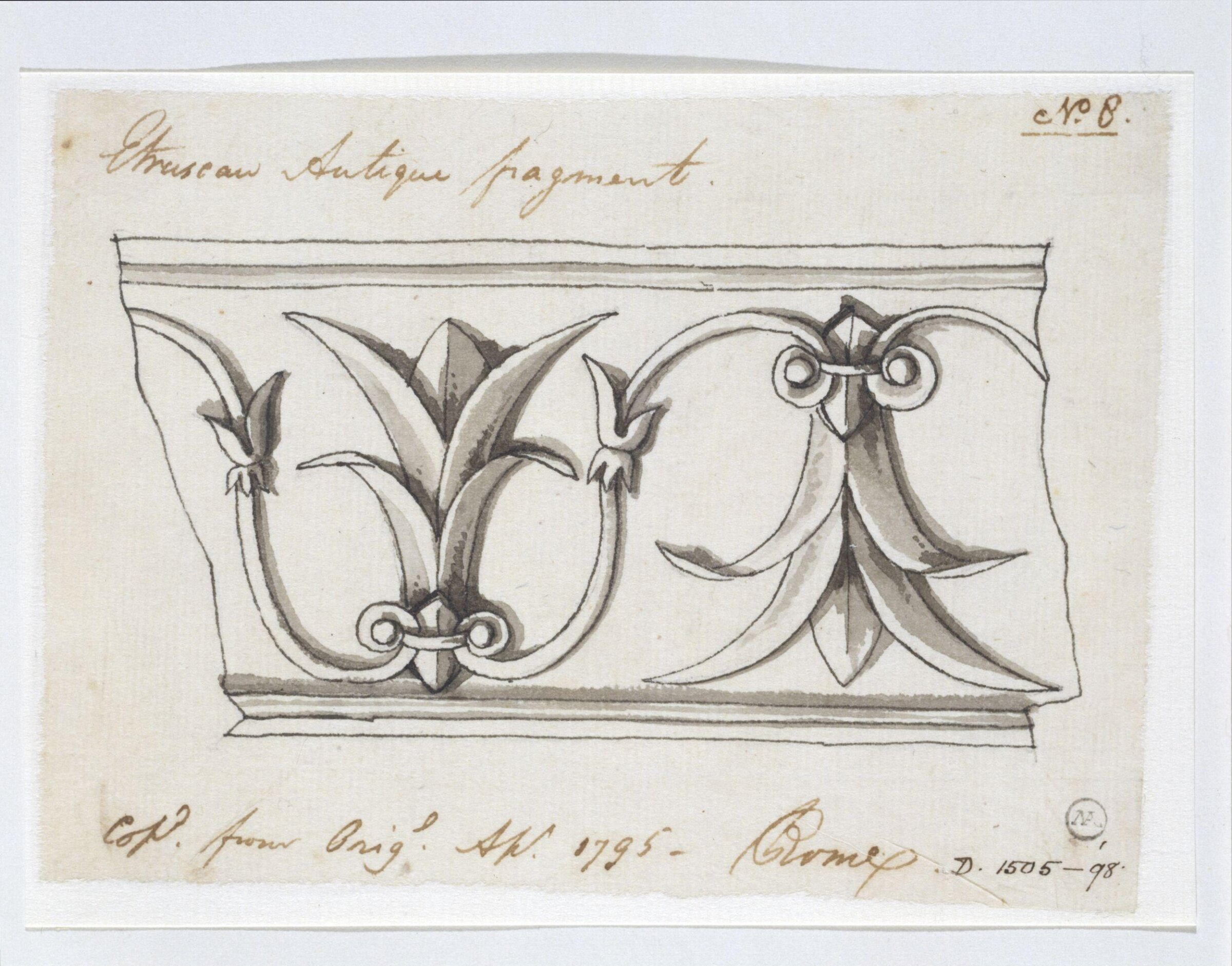Drawing, Charles Heathcote Tatham, 1794-1796