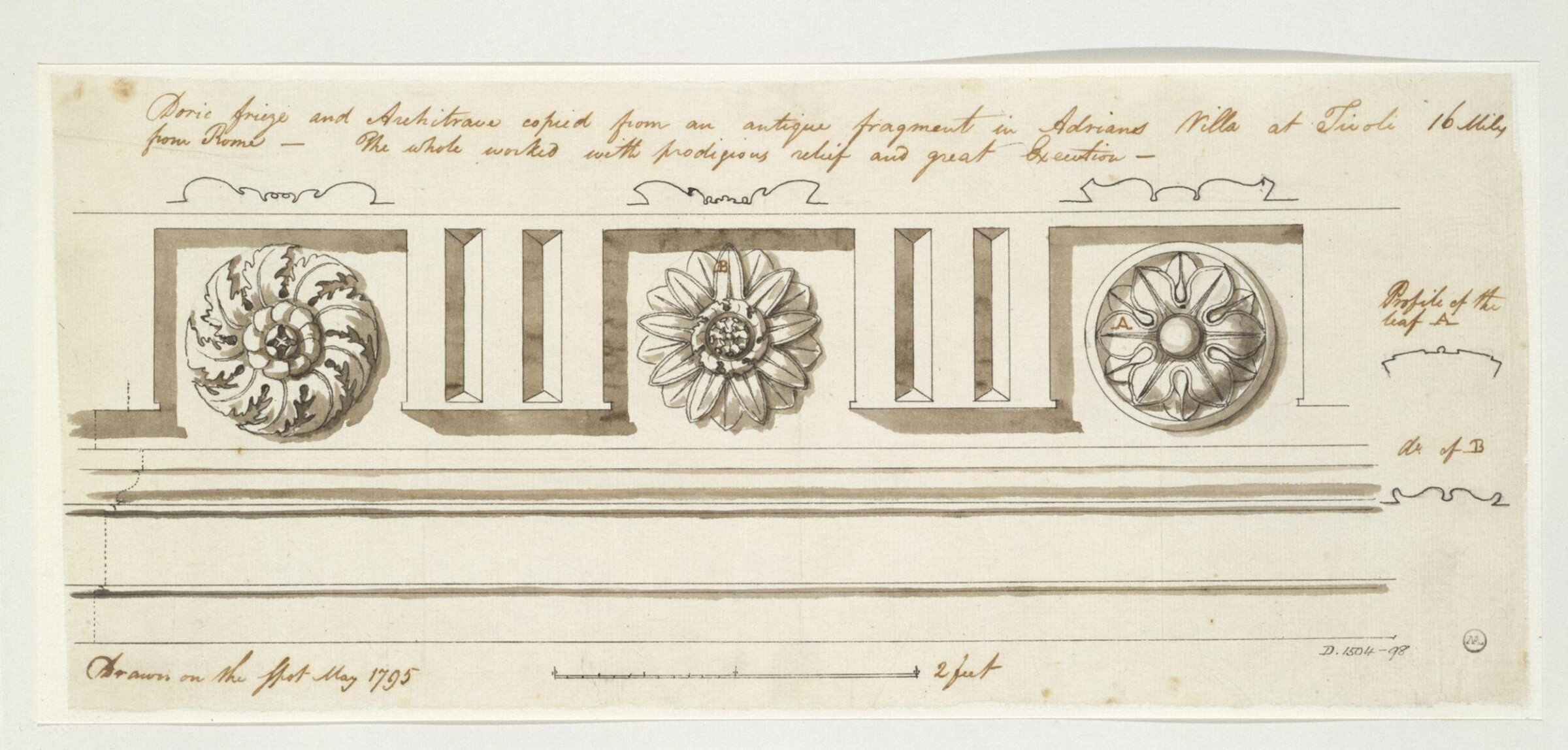 Drawing, Charles Heathcote Tatham, 1794-1796