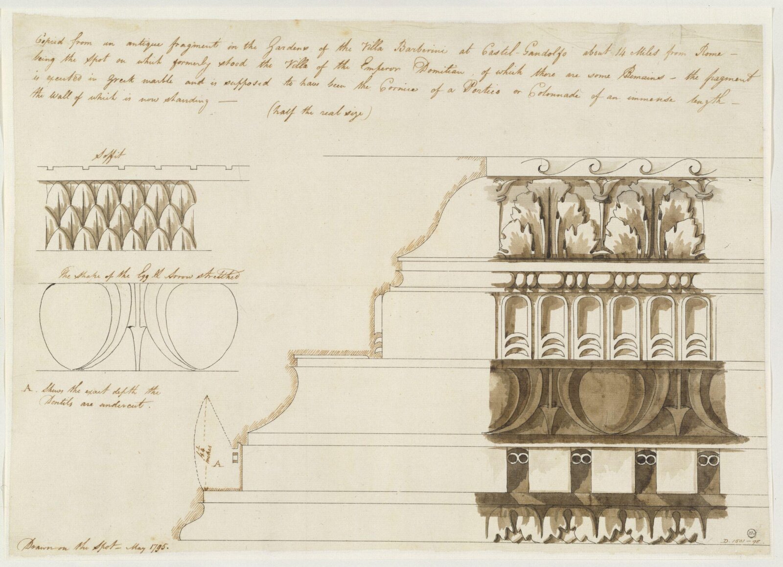 Drawing, Charles Heathcote Tatham, 1794-1796