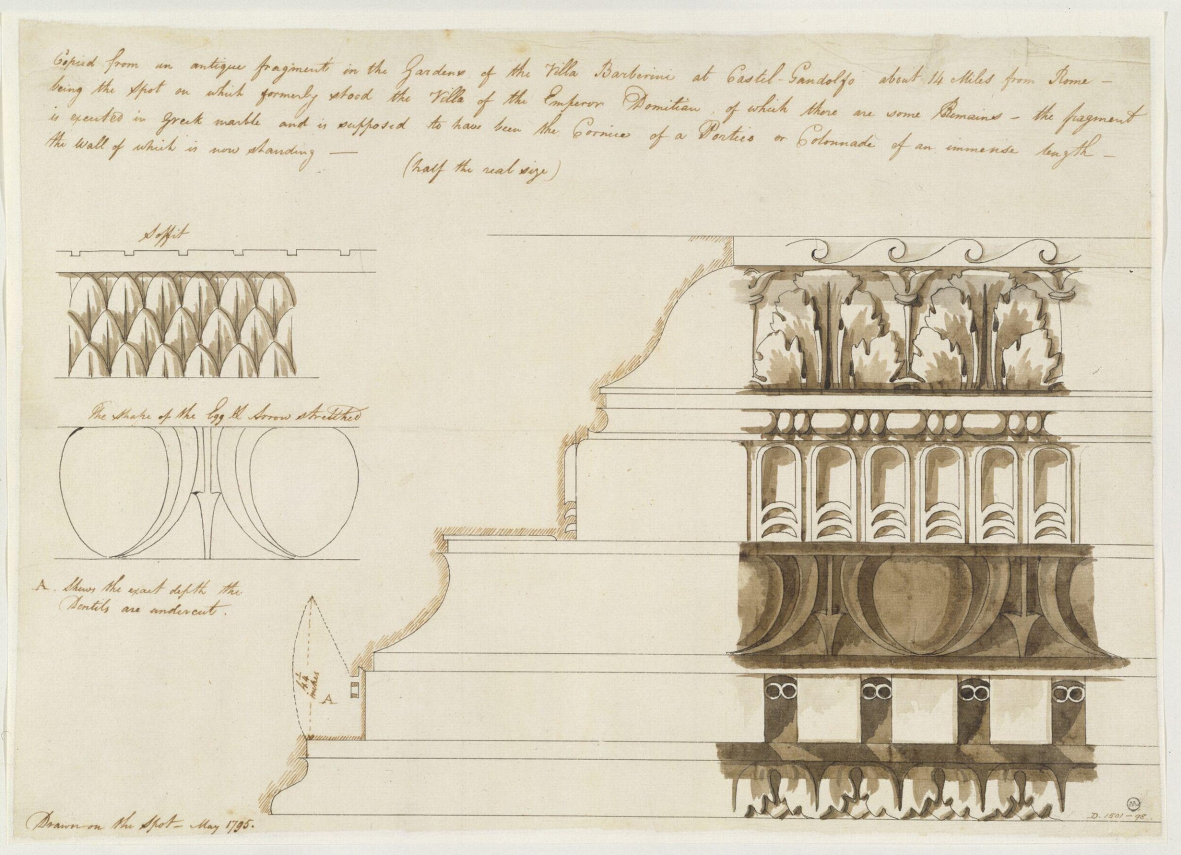 Drawing, Charles Heathcote Tatham, 1794-1796