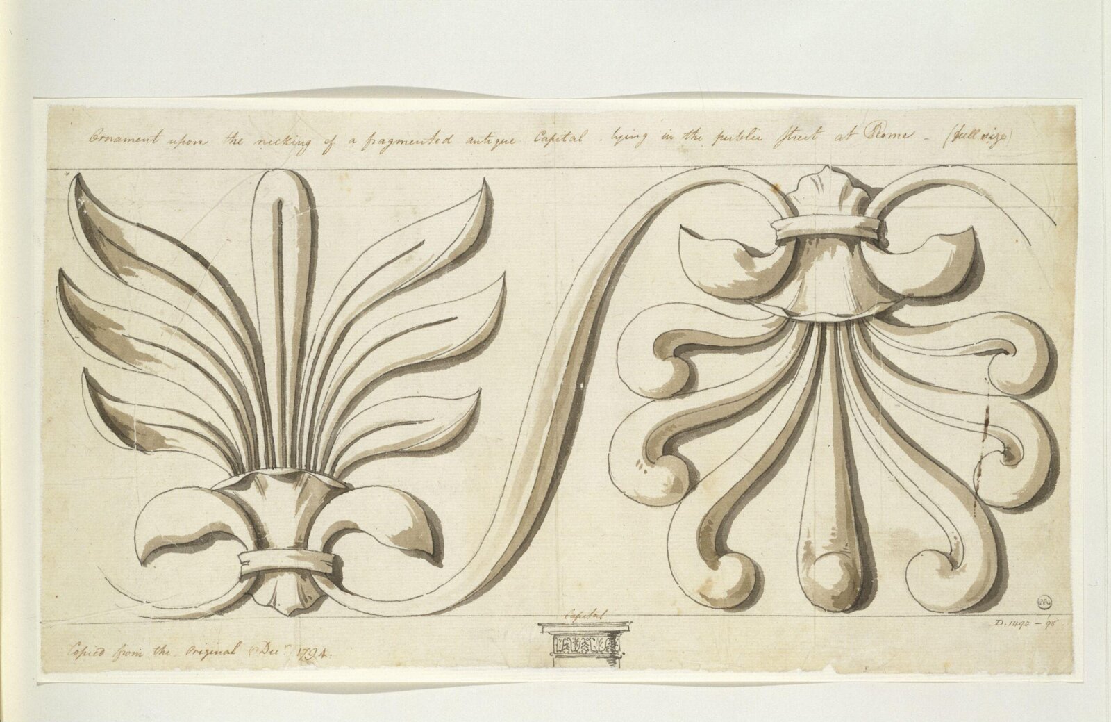 Drawing, Charles Heathcote Tatham, 1794-1796