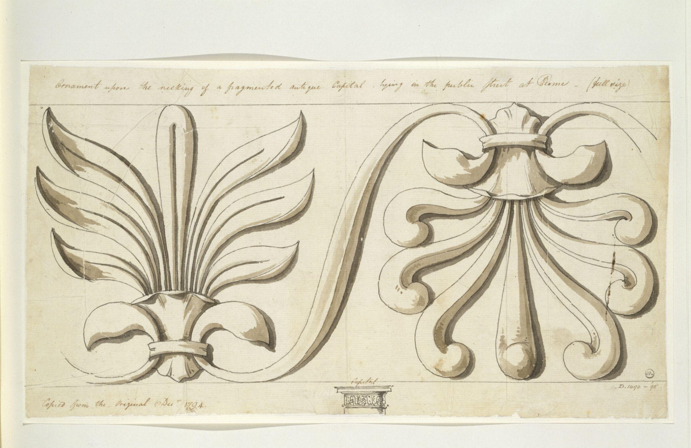 Drawing, Charles Heathcote Tatham, 1794-1796